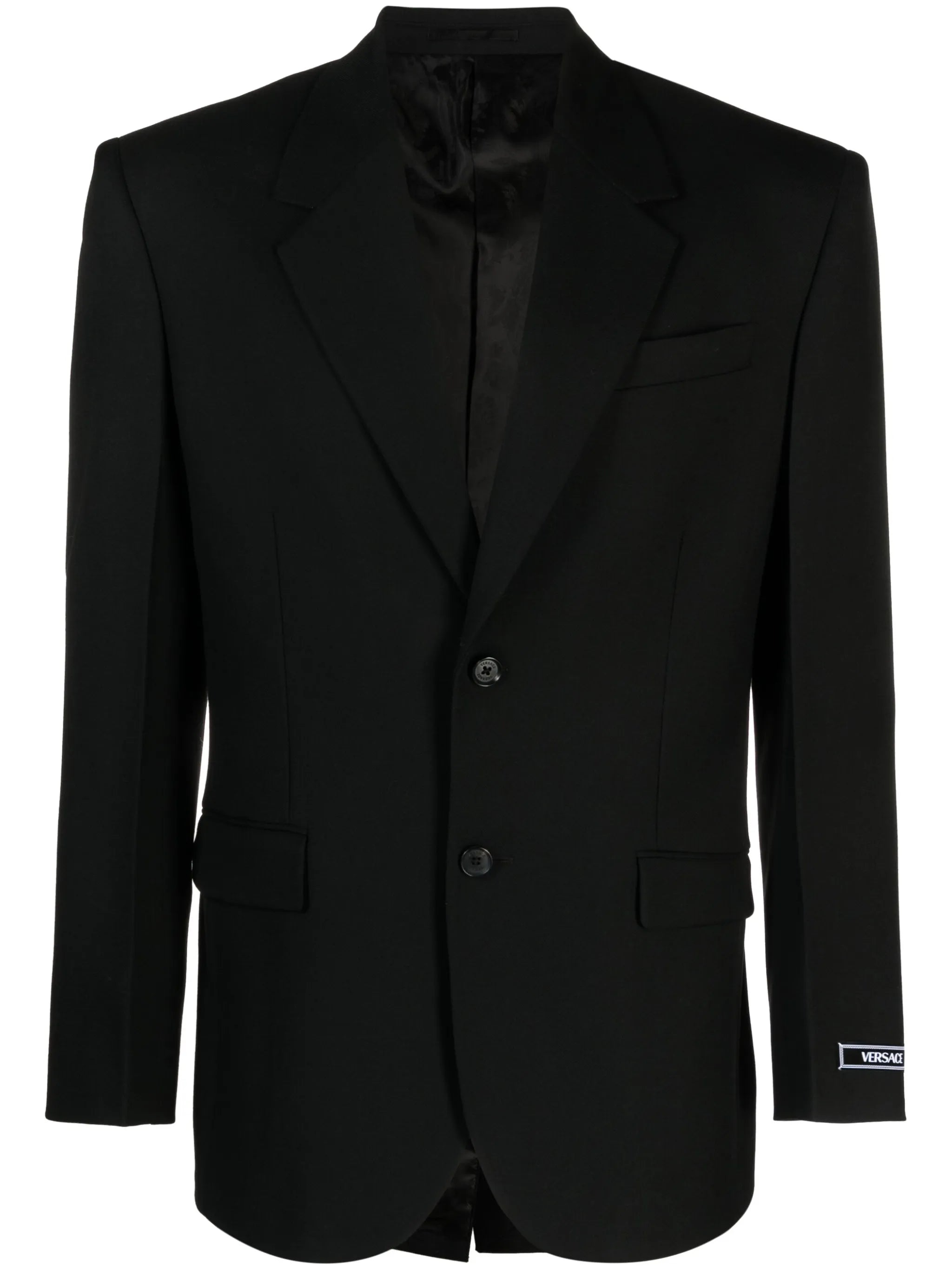 single-breasted virgin-wool blazer