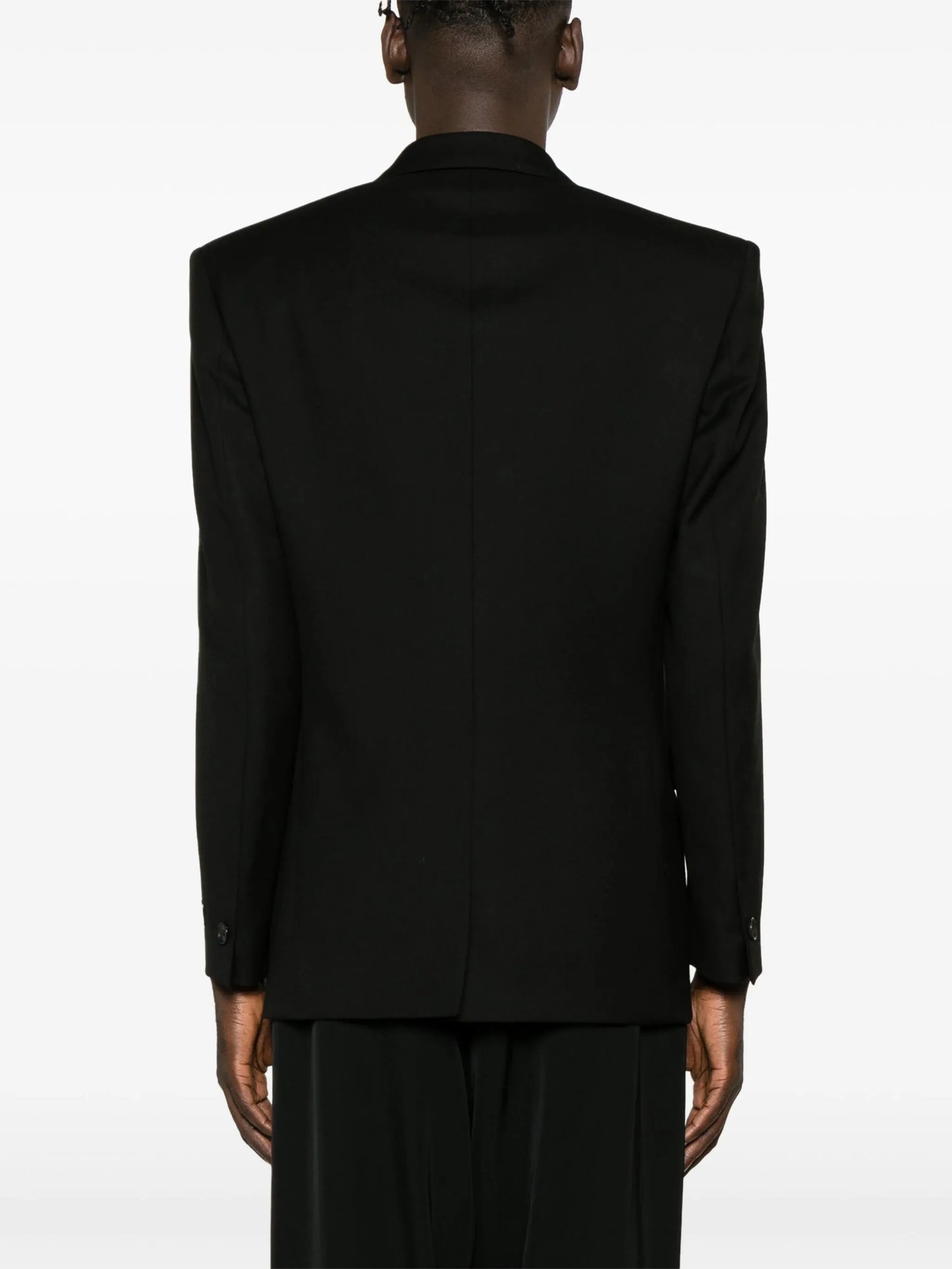 single-breasted virgin-wool blazer