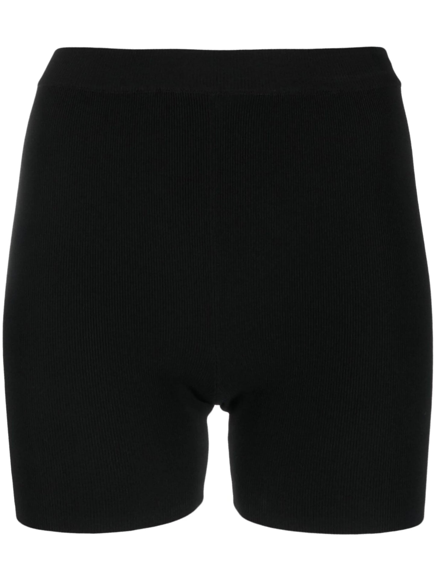 ribbed-knit biker shorts