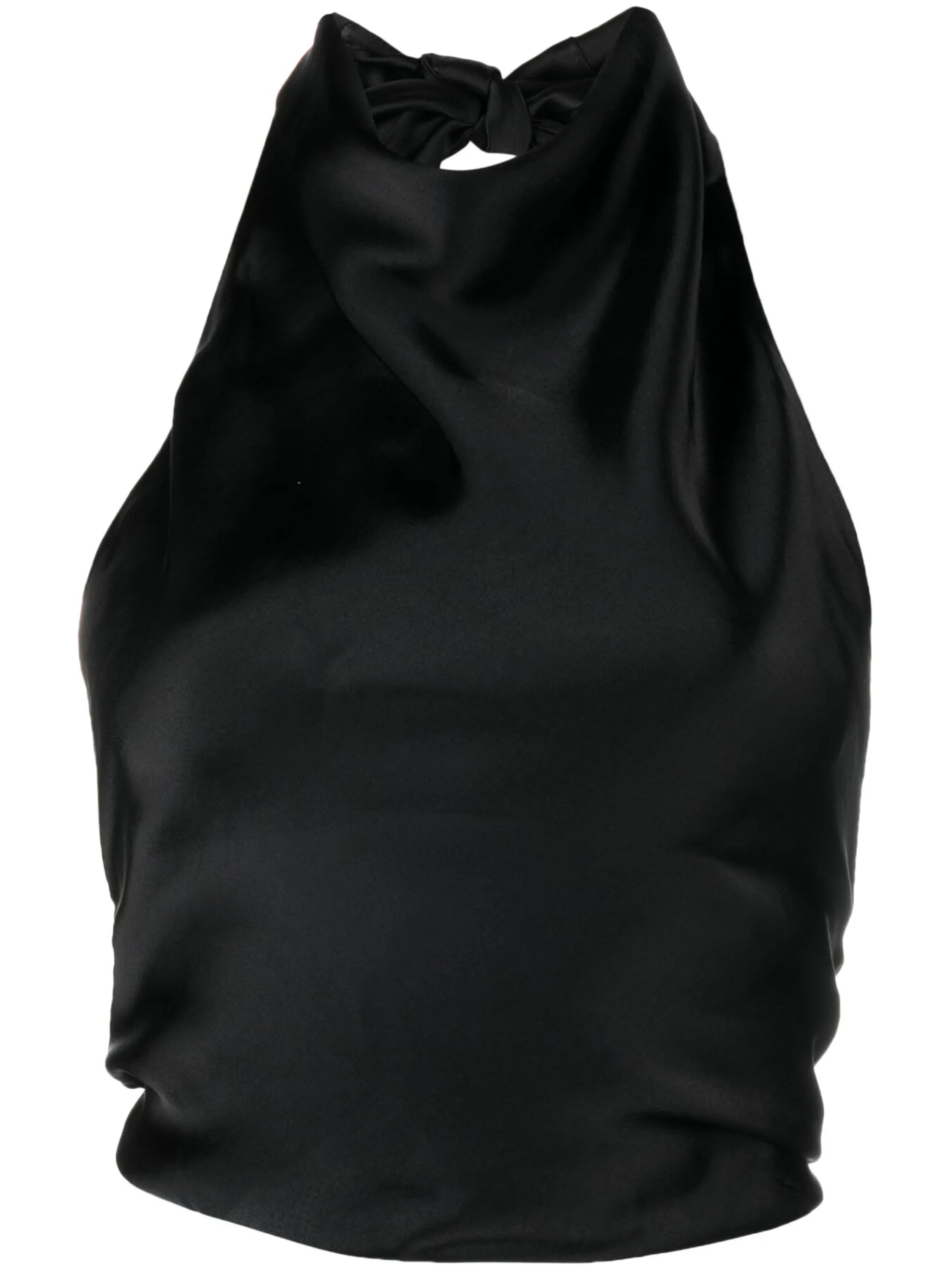 satin halterneck top
