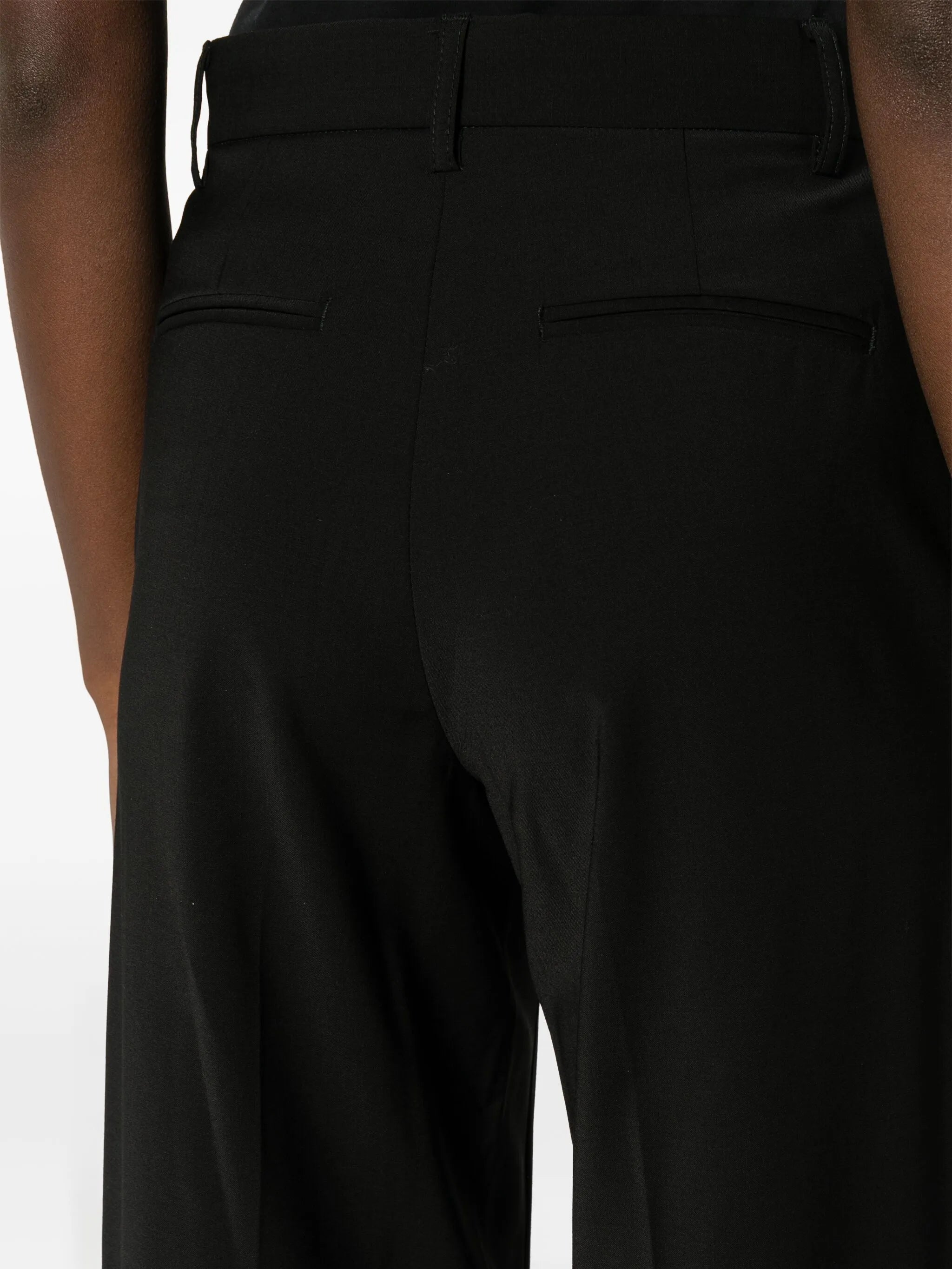 mid-rise tailored trousers