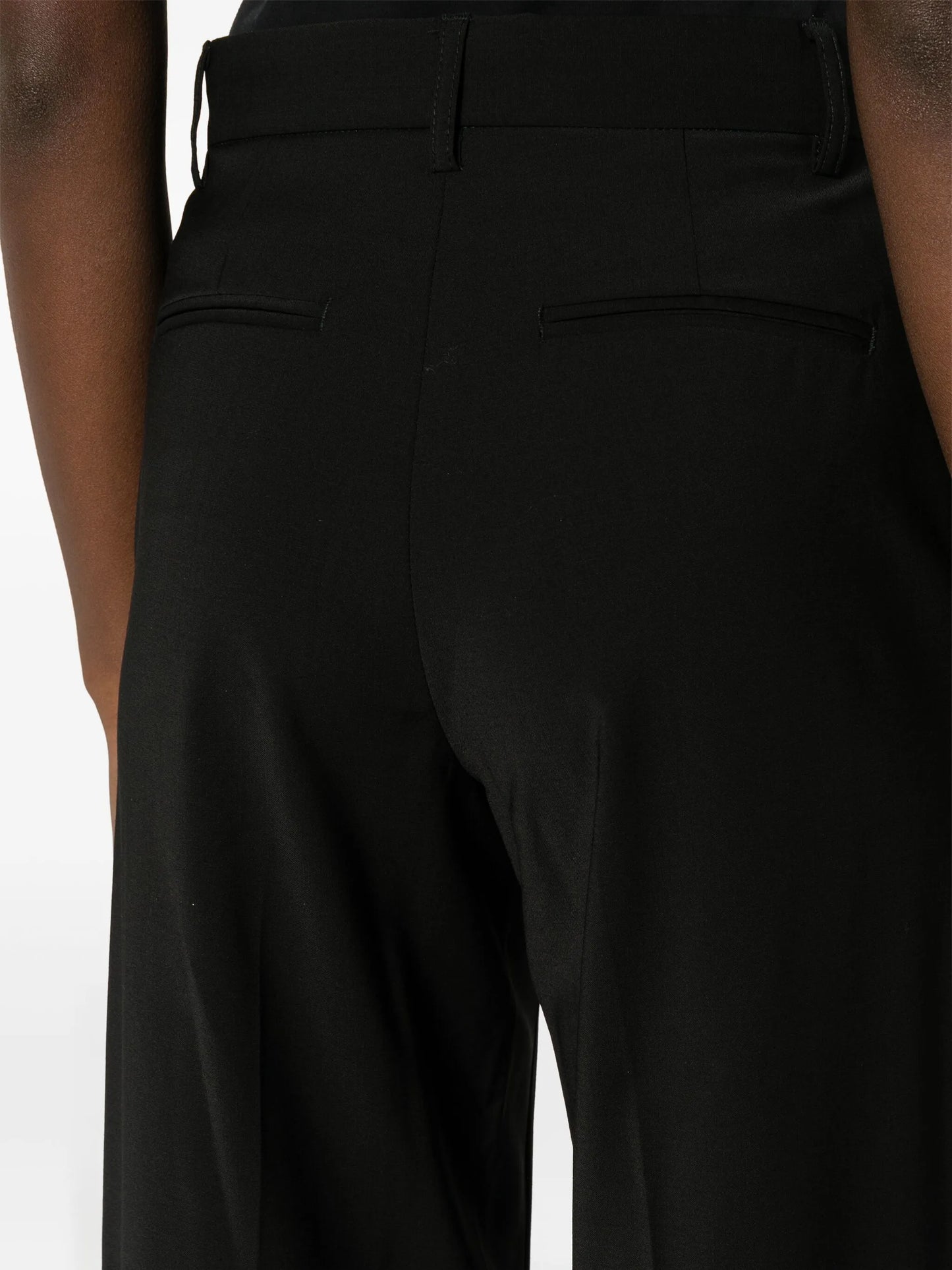 mid-rise tailored trousers