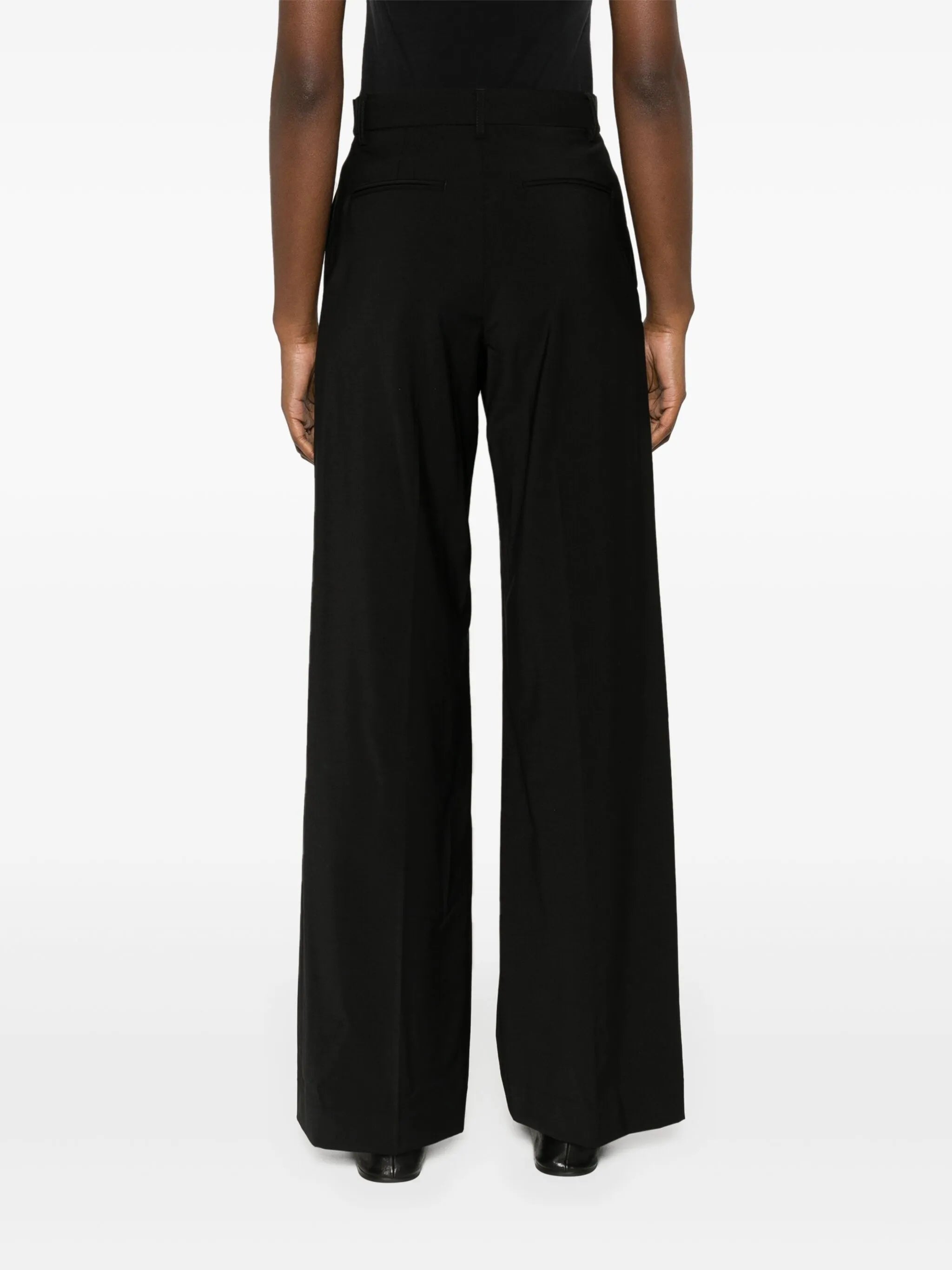 mid-rise tailored trousers