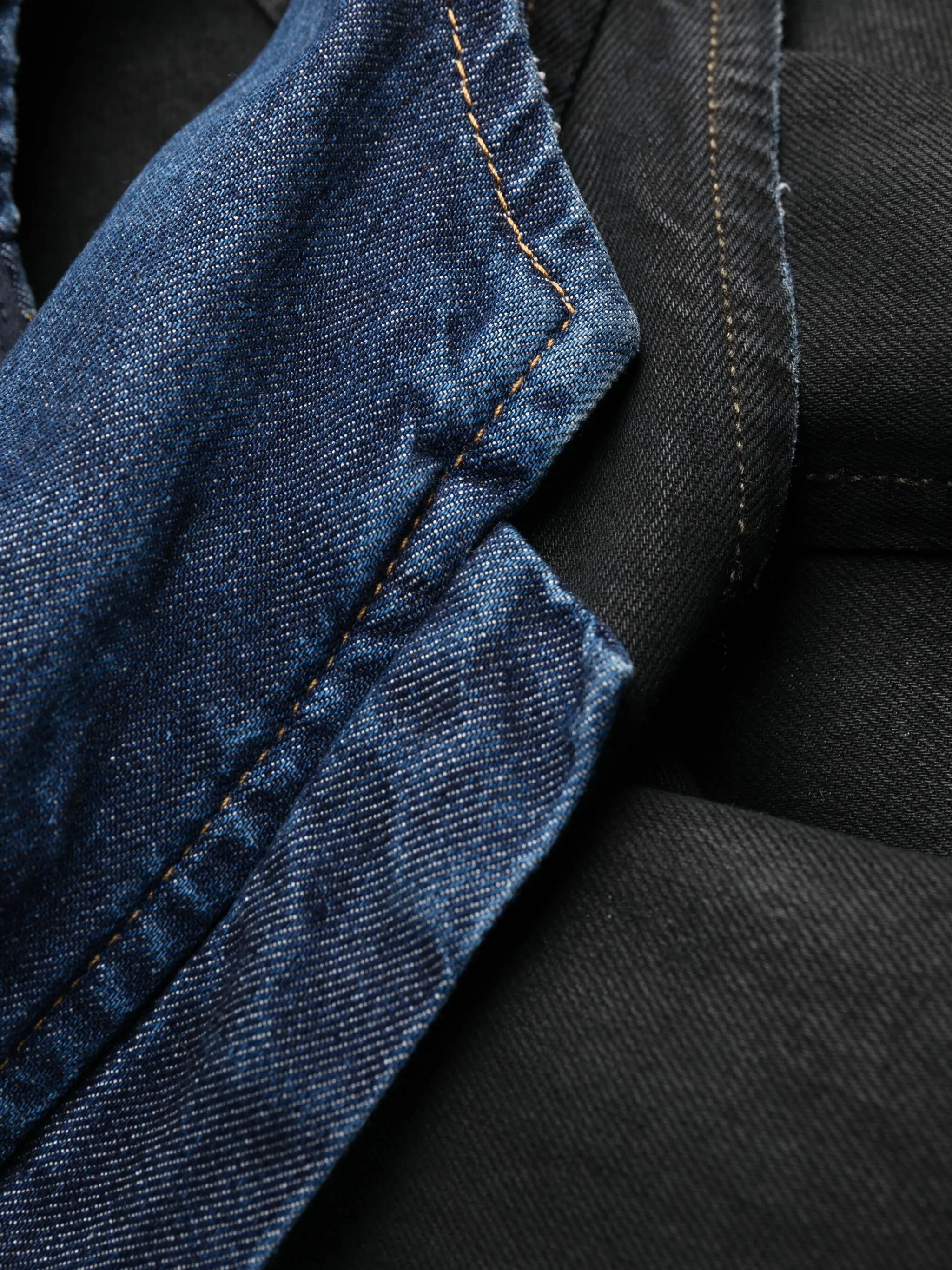 De-Lu S zip-up denim maxi dress