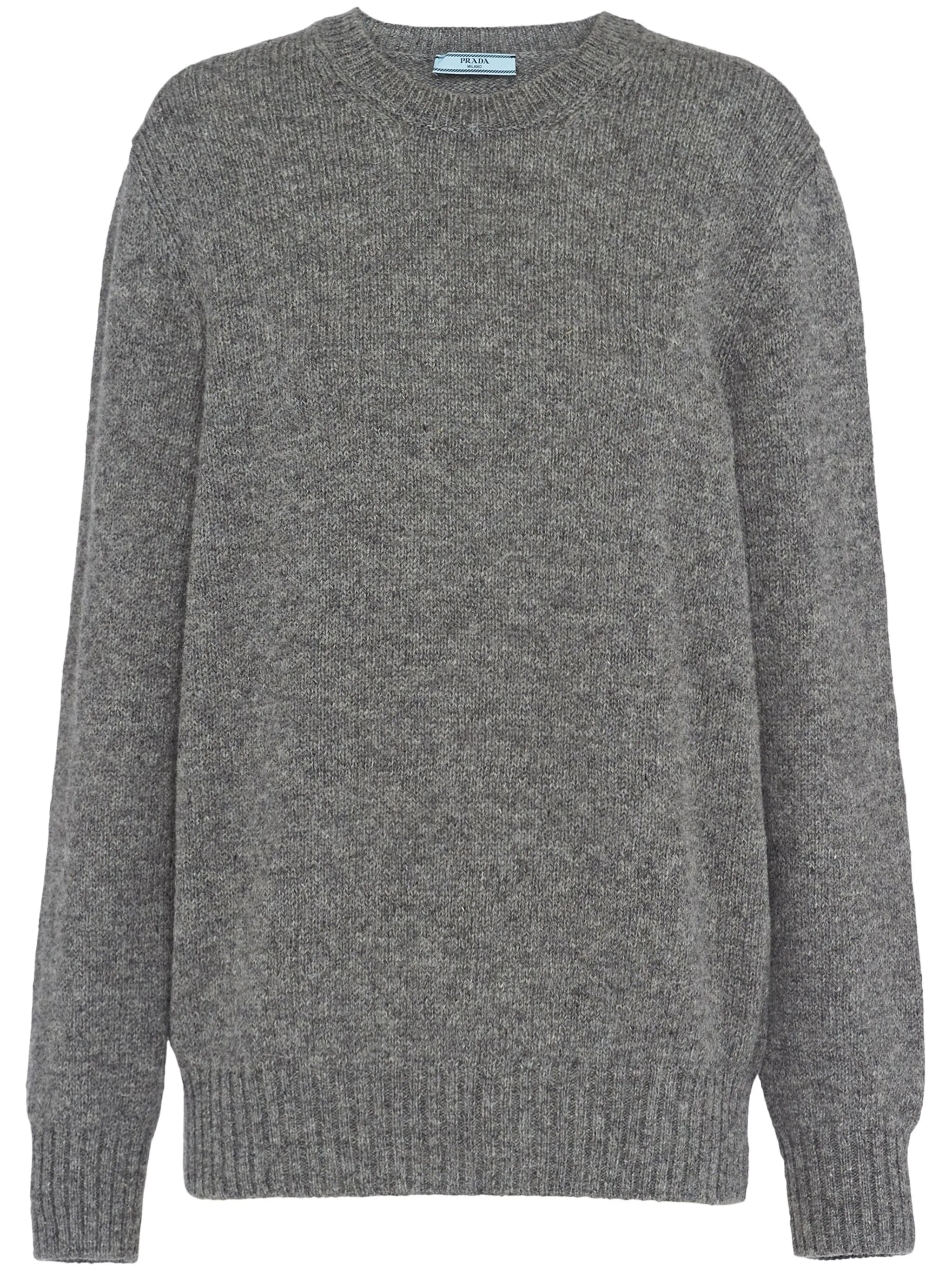 grey crew neck sweater
