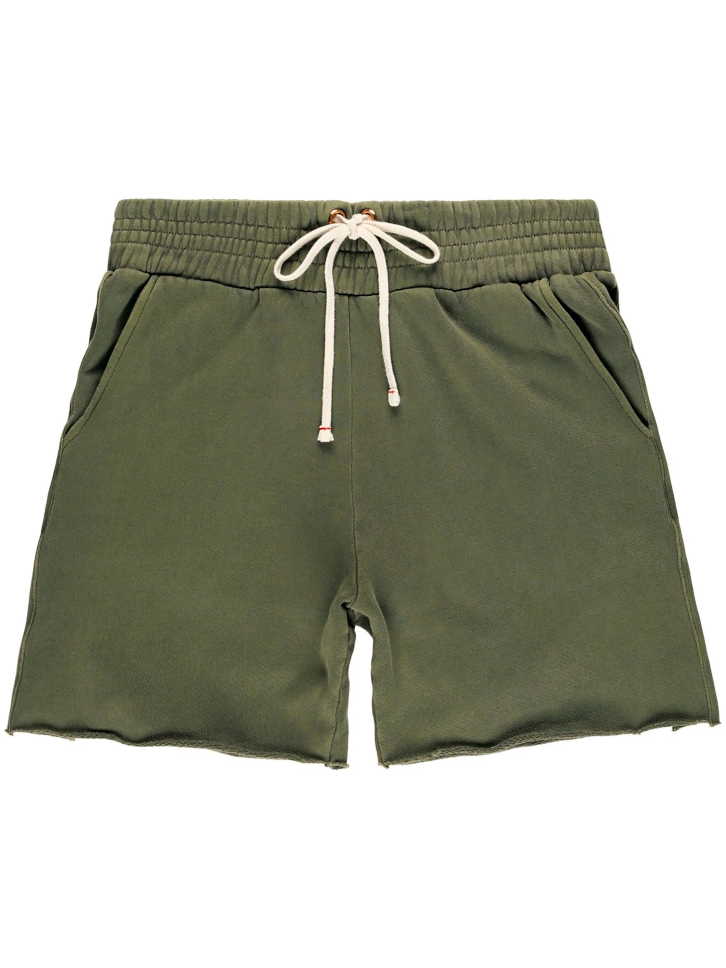 drawstring cotton track shorts