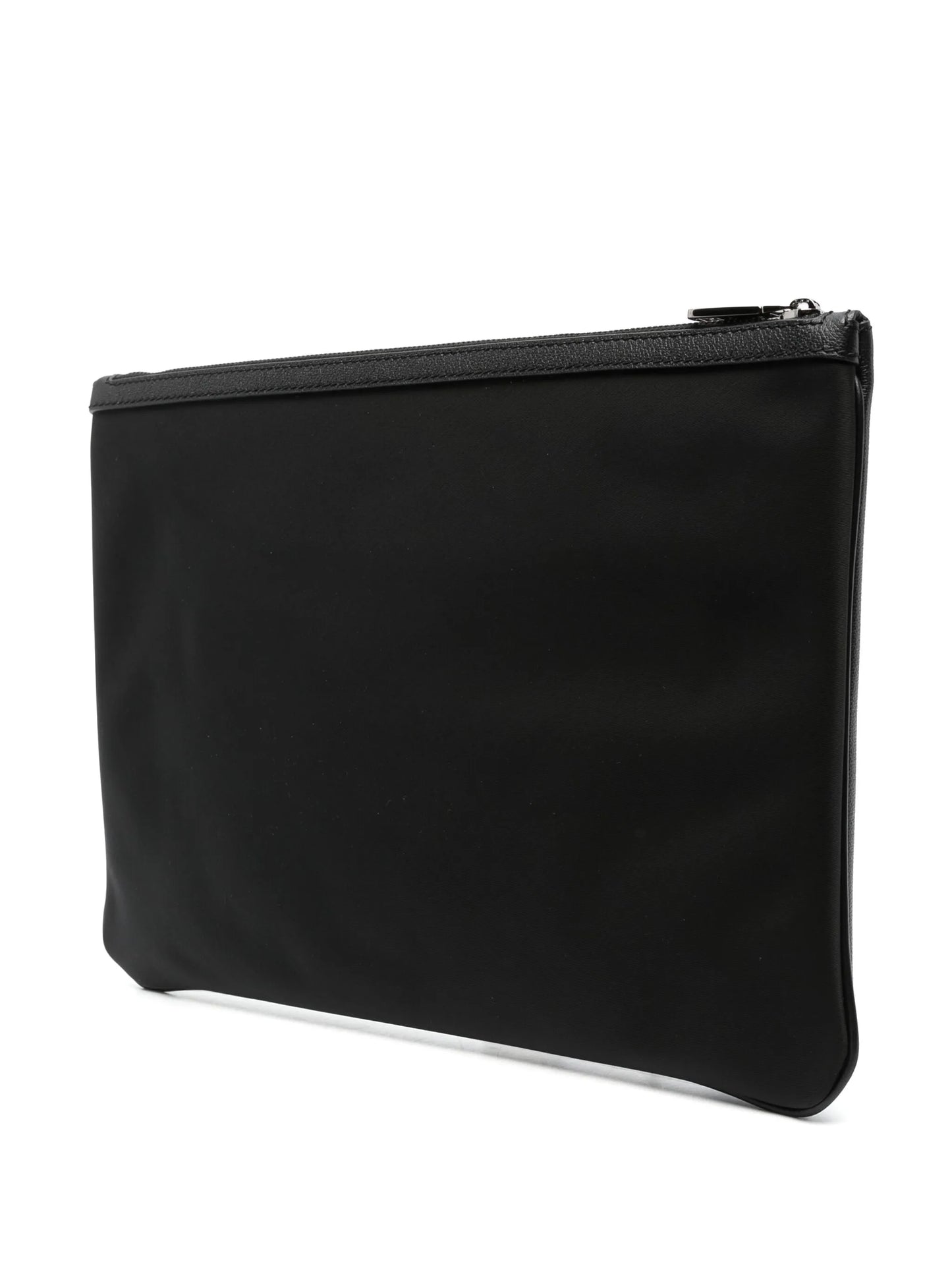 logo-plaque clutch bag