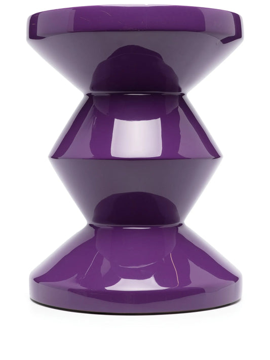 Zig Zag lacquered stool