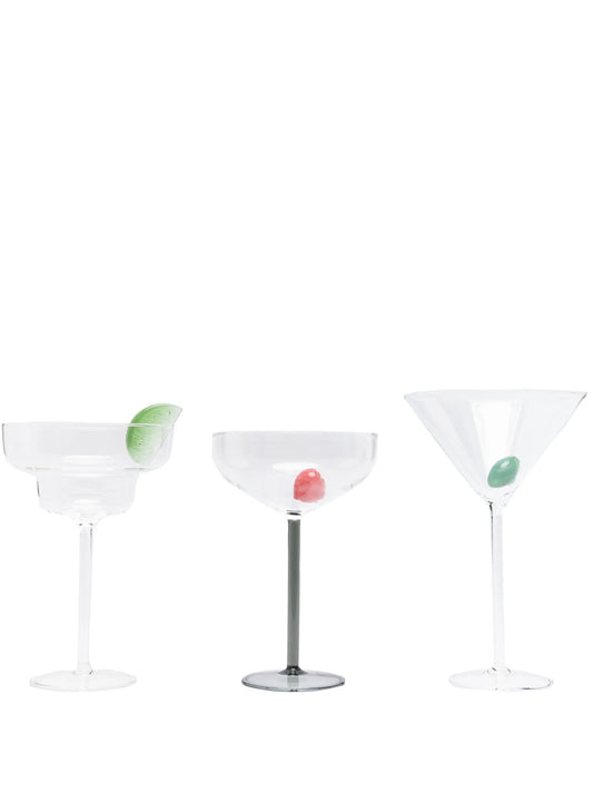x Browns cocktail glasses (set of three)