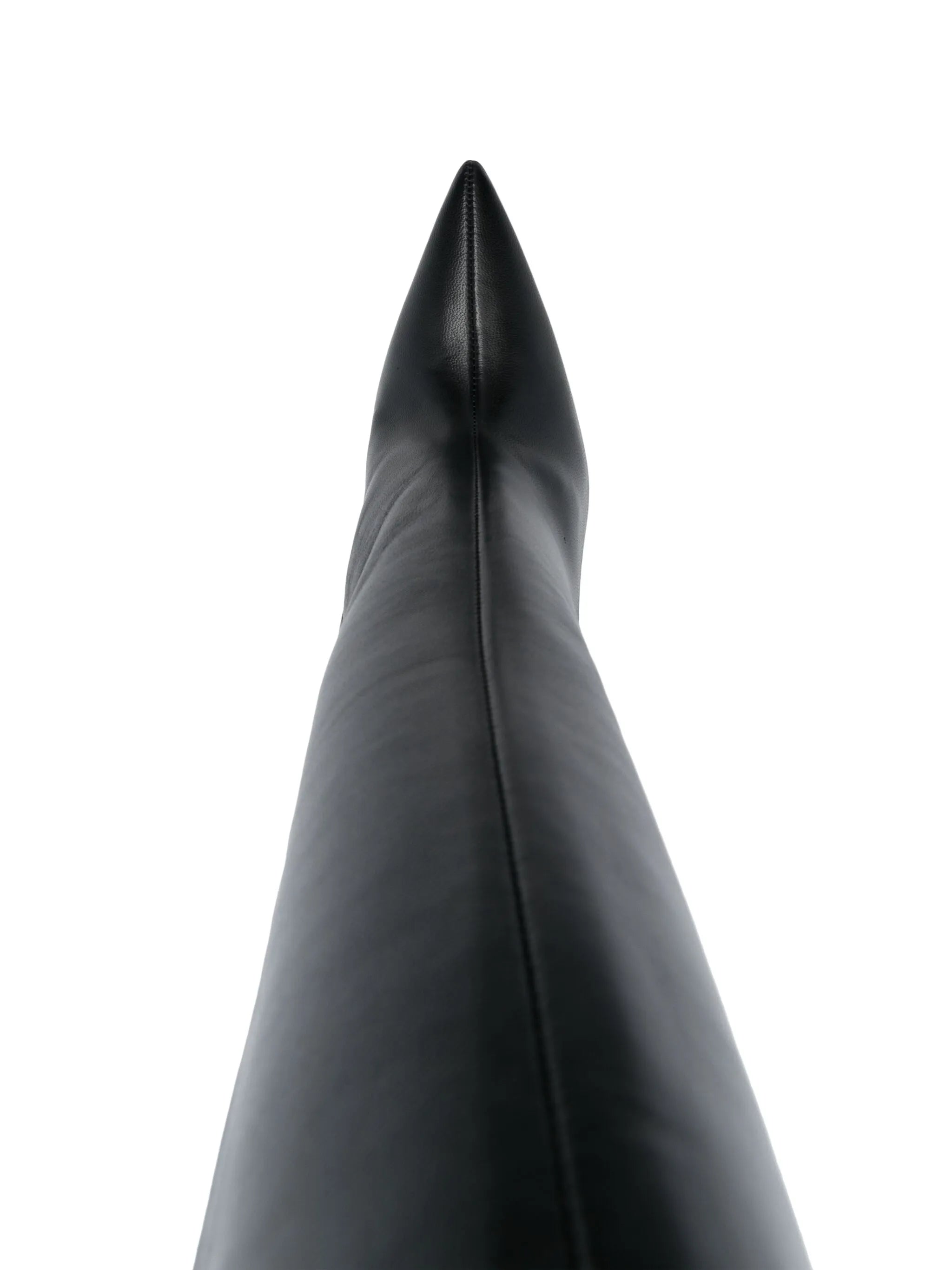110mm leather stiletto boots