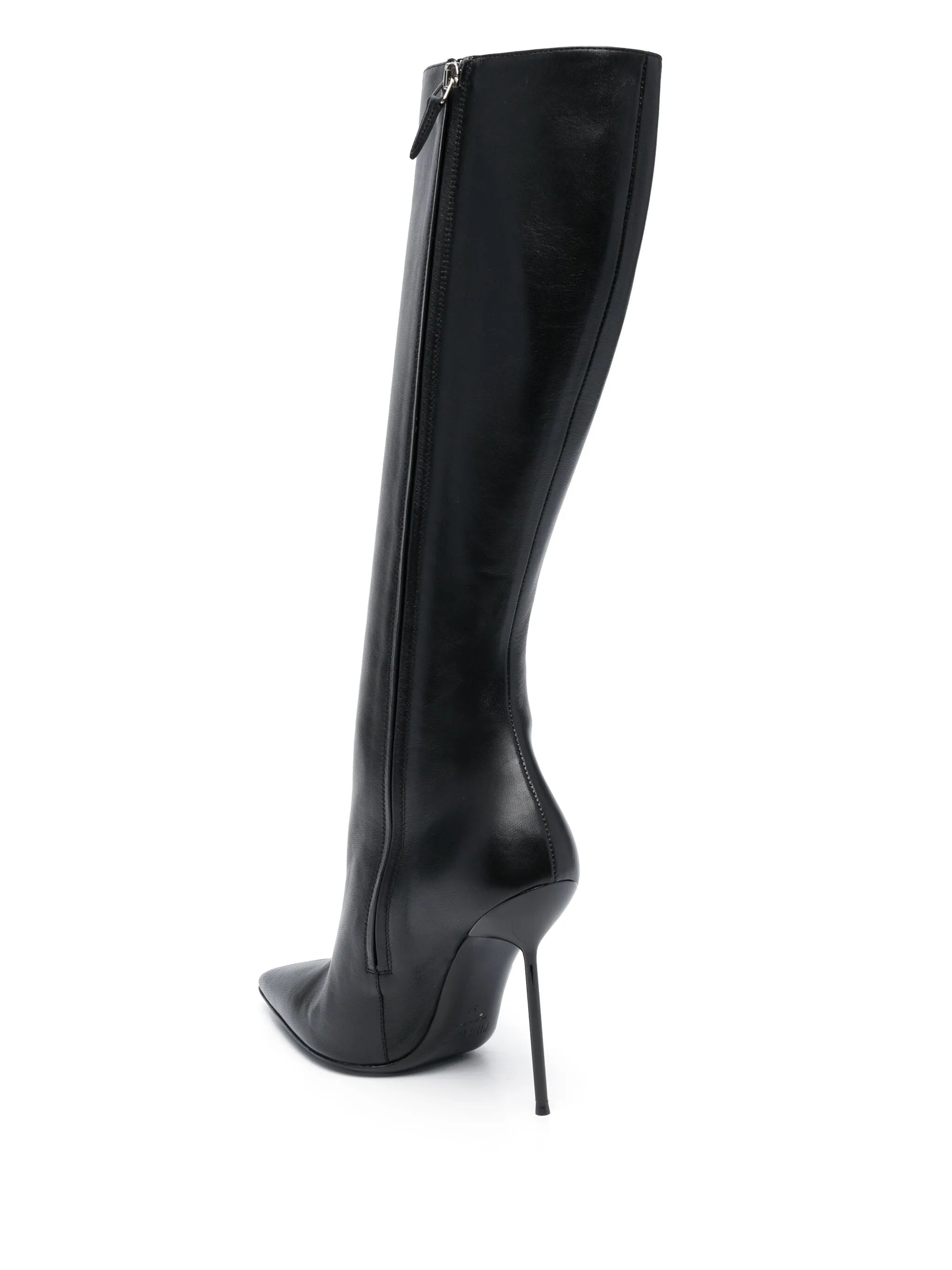 110mm leather stiletto boots