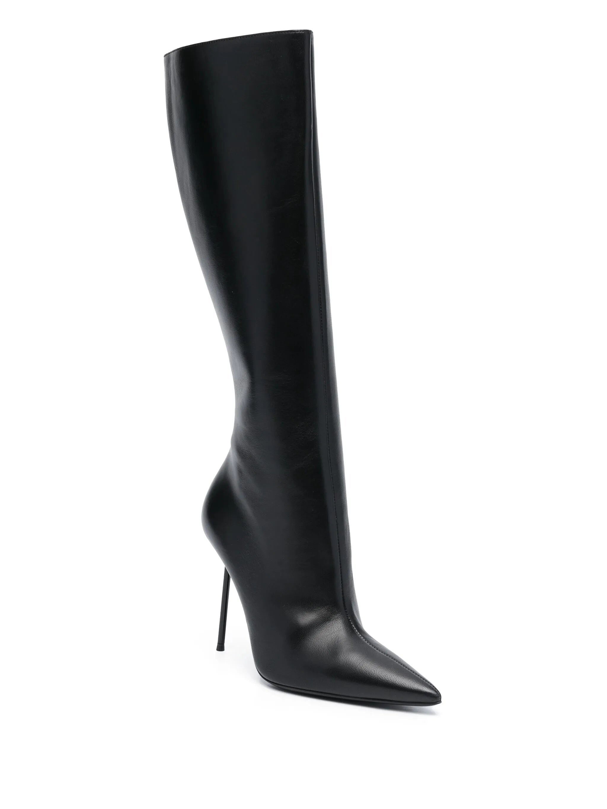 110mm leather stiletto boots