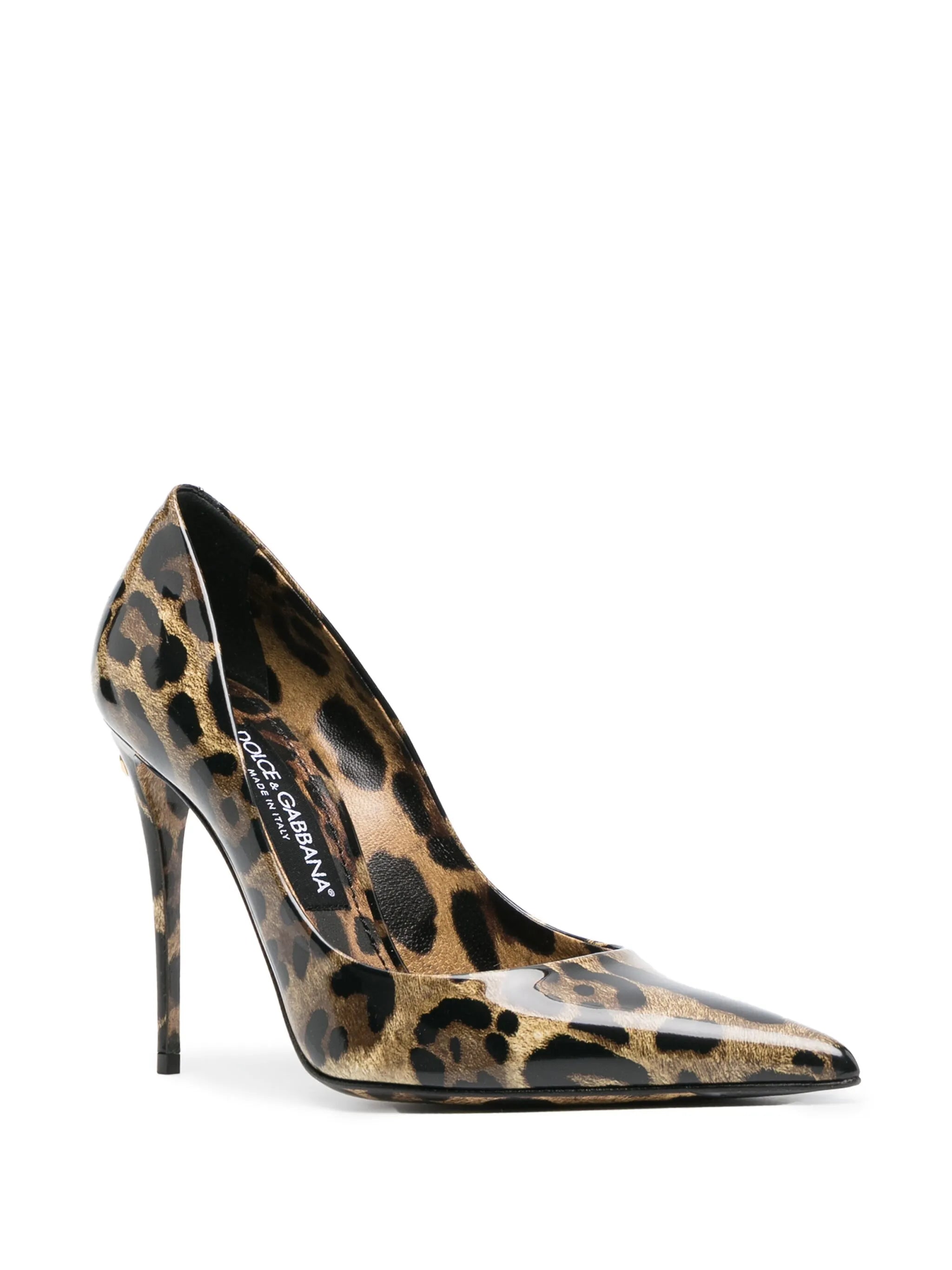 x Kim 110mm leopard-print pumps
