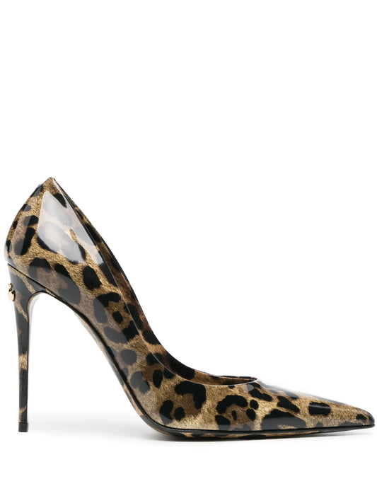 x Kim 110mm leopard-print pumps