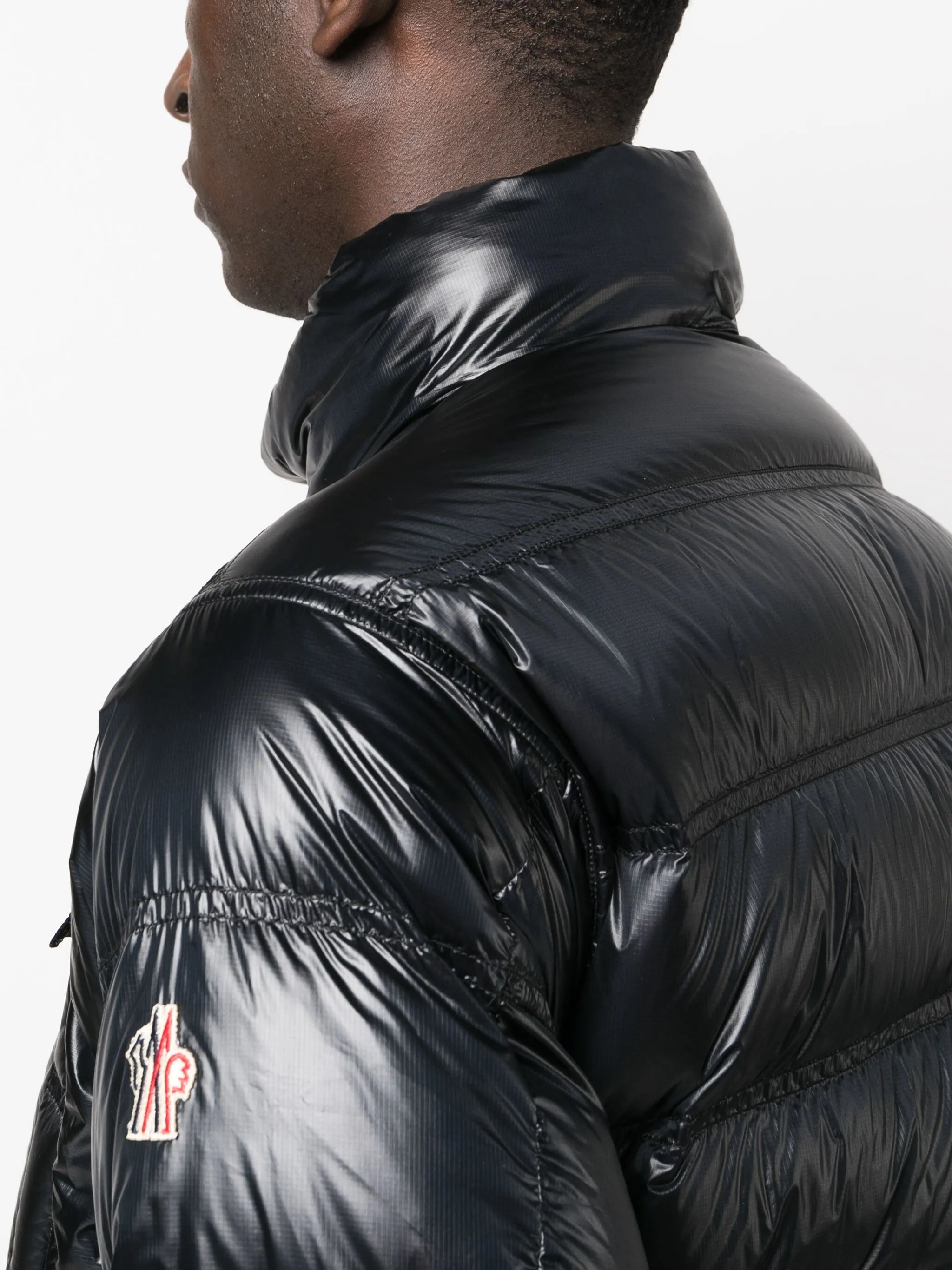 logo-patch padded jacket