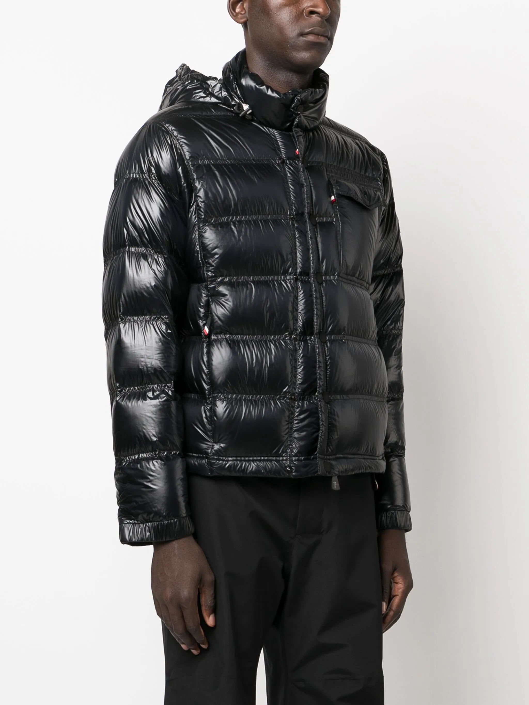 logo-patch padded jacket