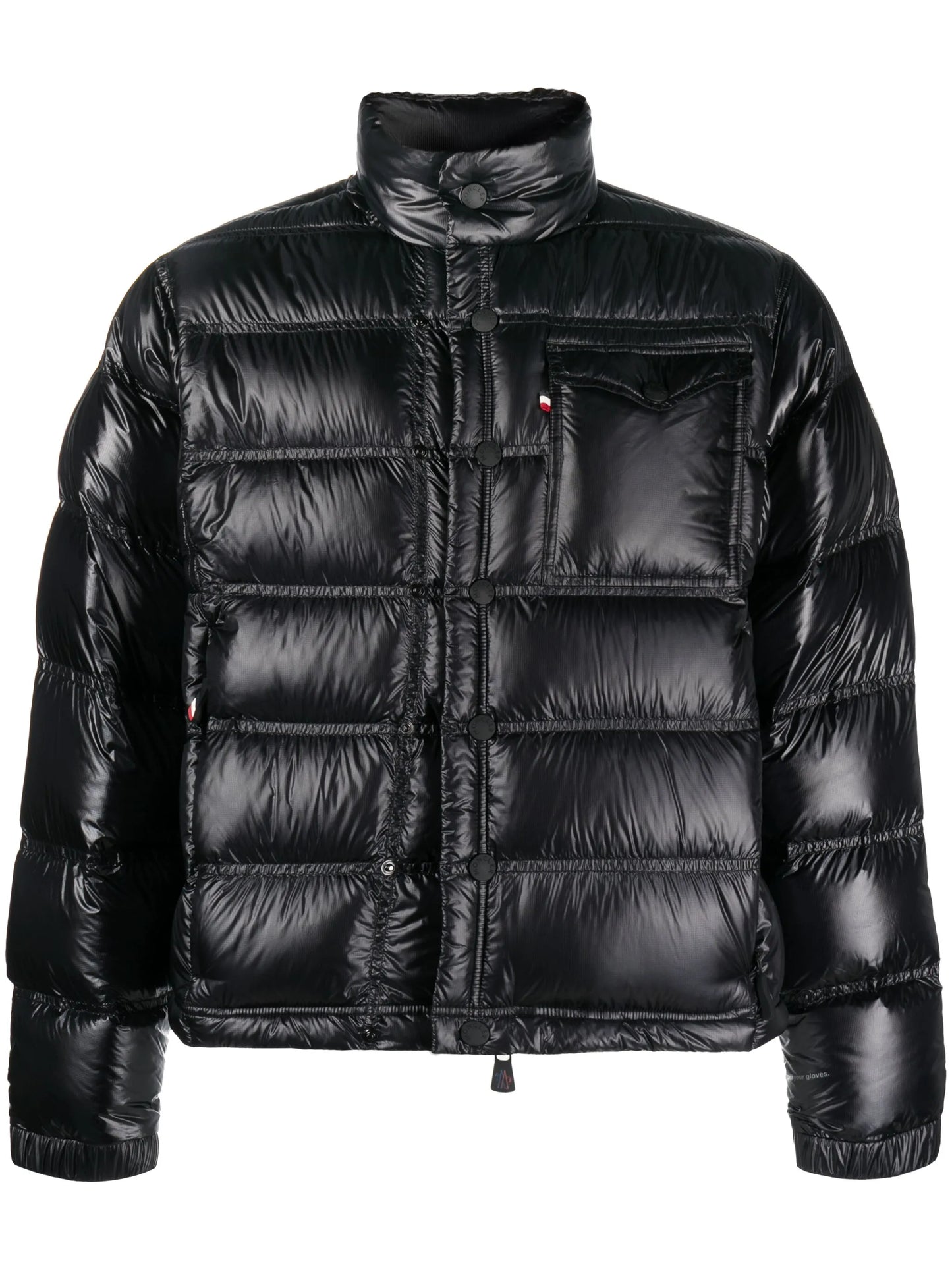 logo-patch padded jacket