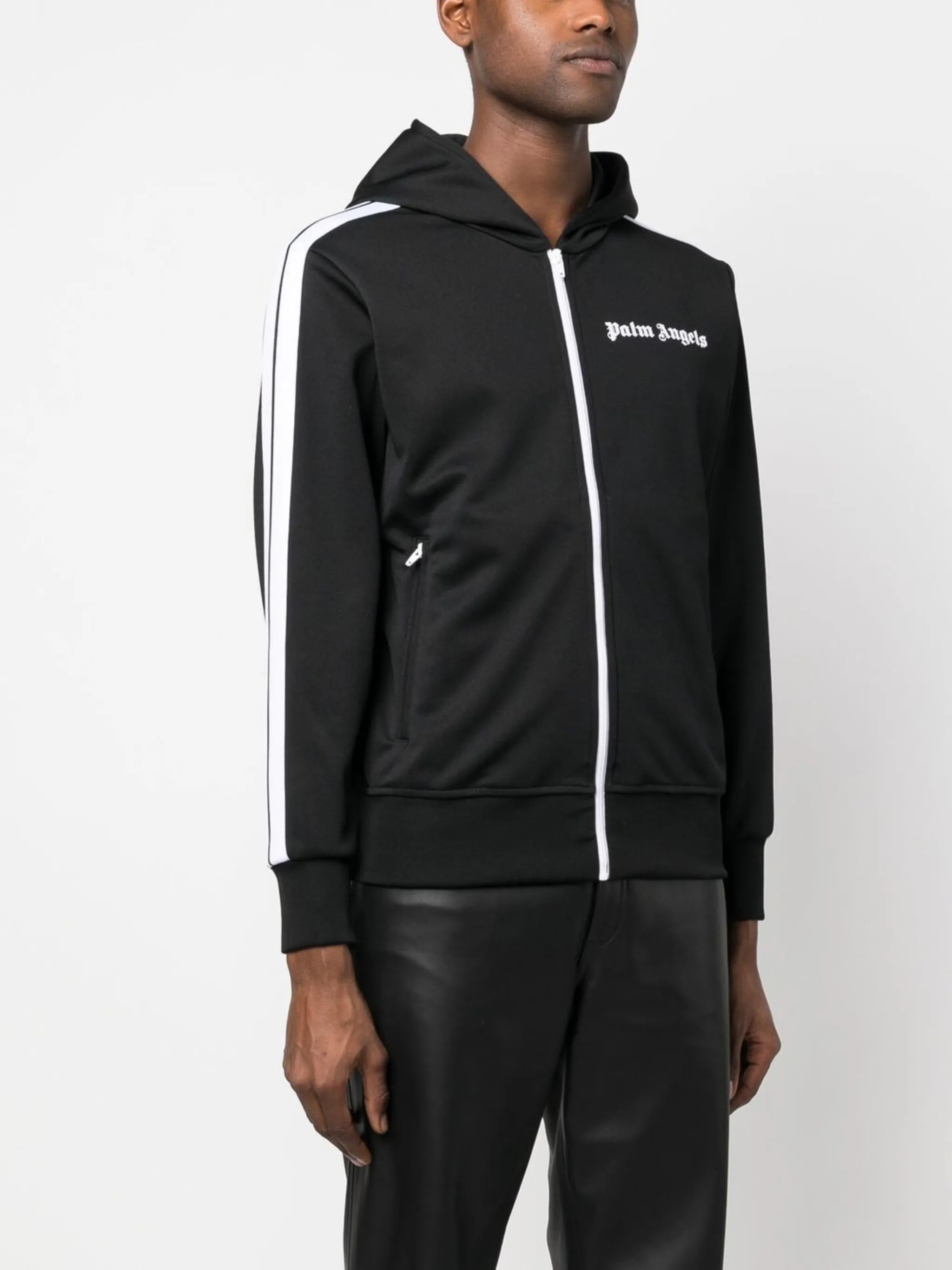 logo-print hooded jacket