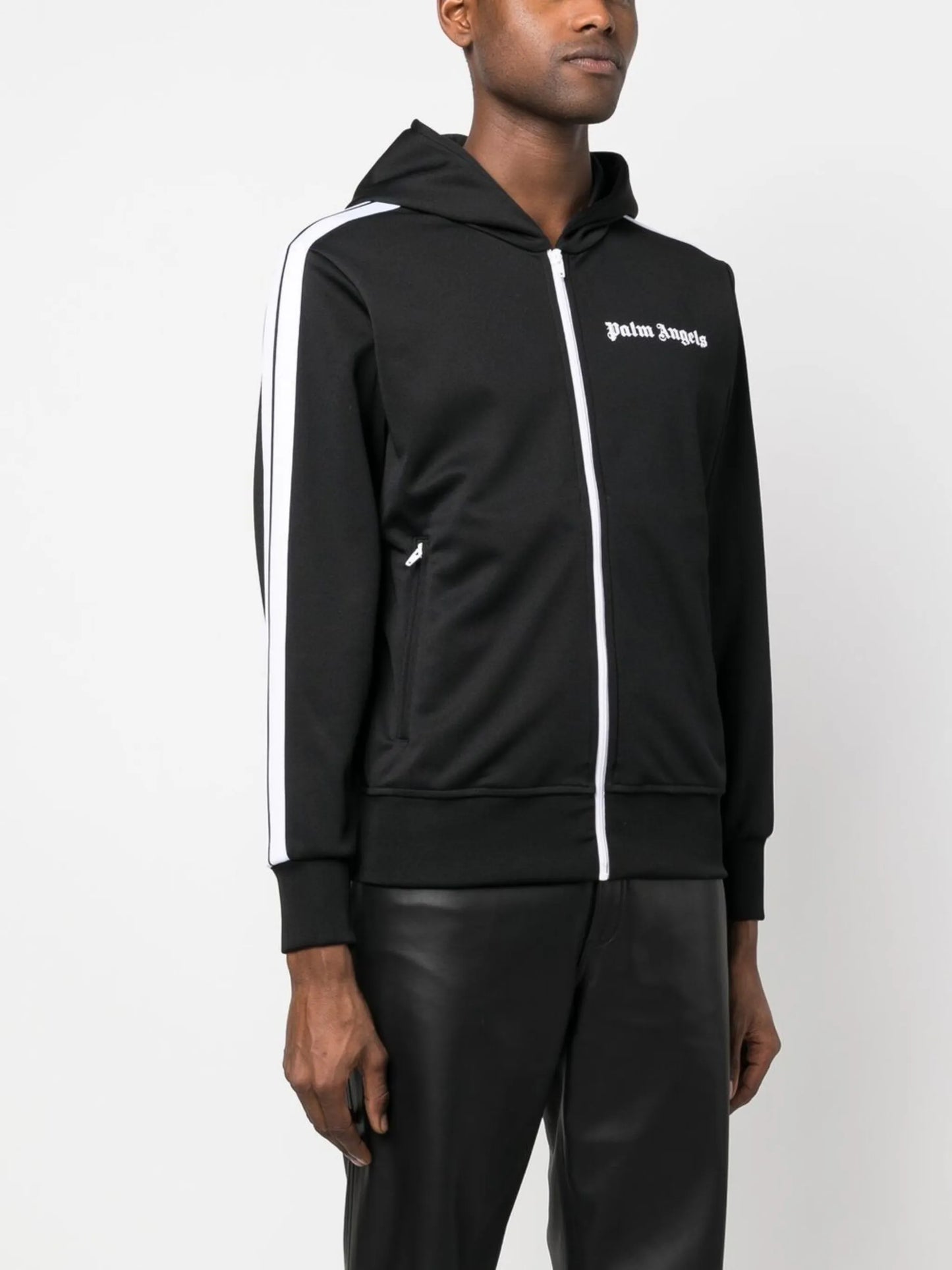 logo-print hooded jacket