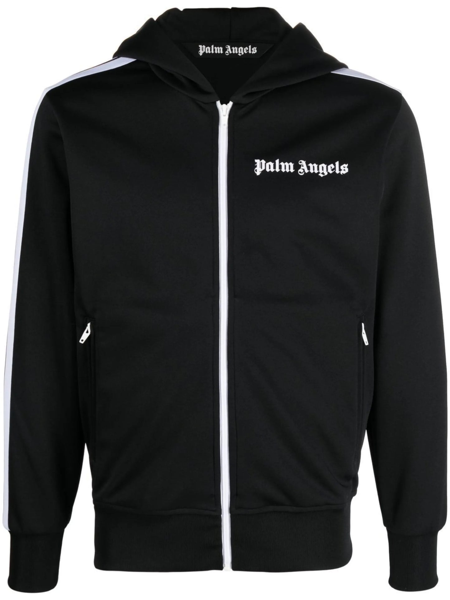 logo-print hooded jacket