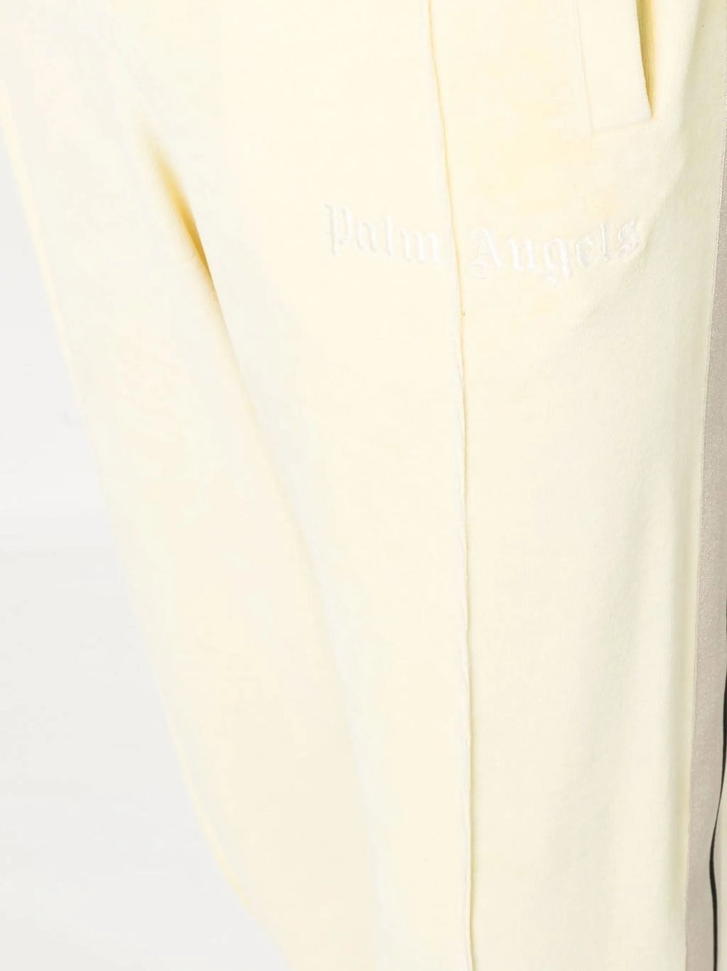 stripe-detail chenille track pants