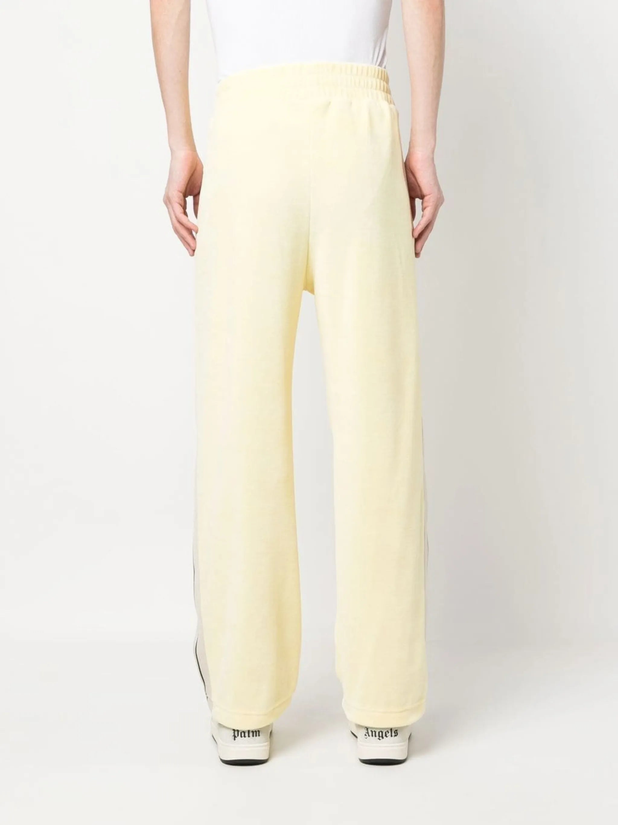 stripe-detail chenille track pants