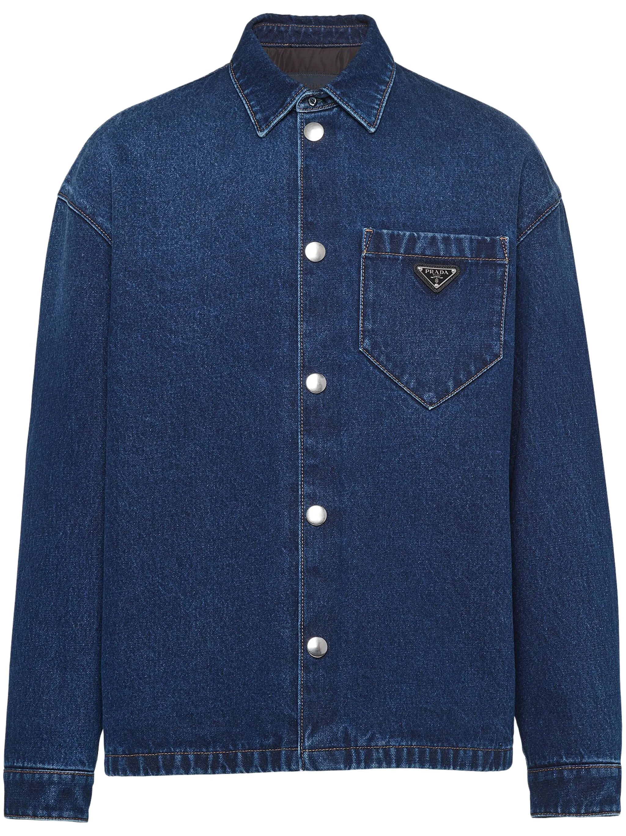 triangle-logo denim jacket