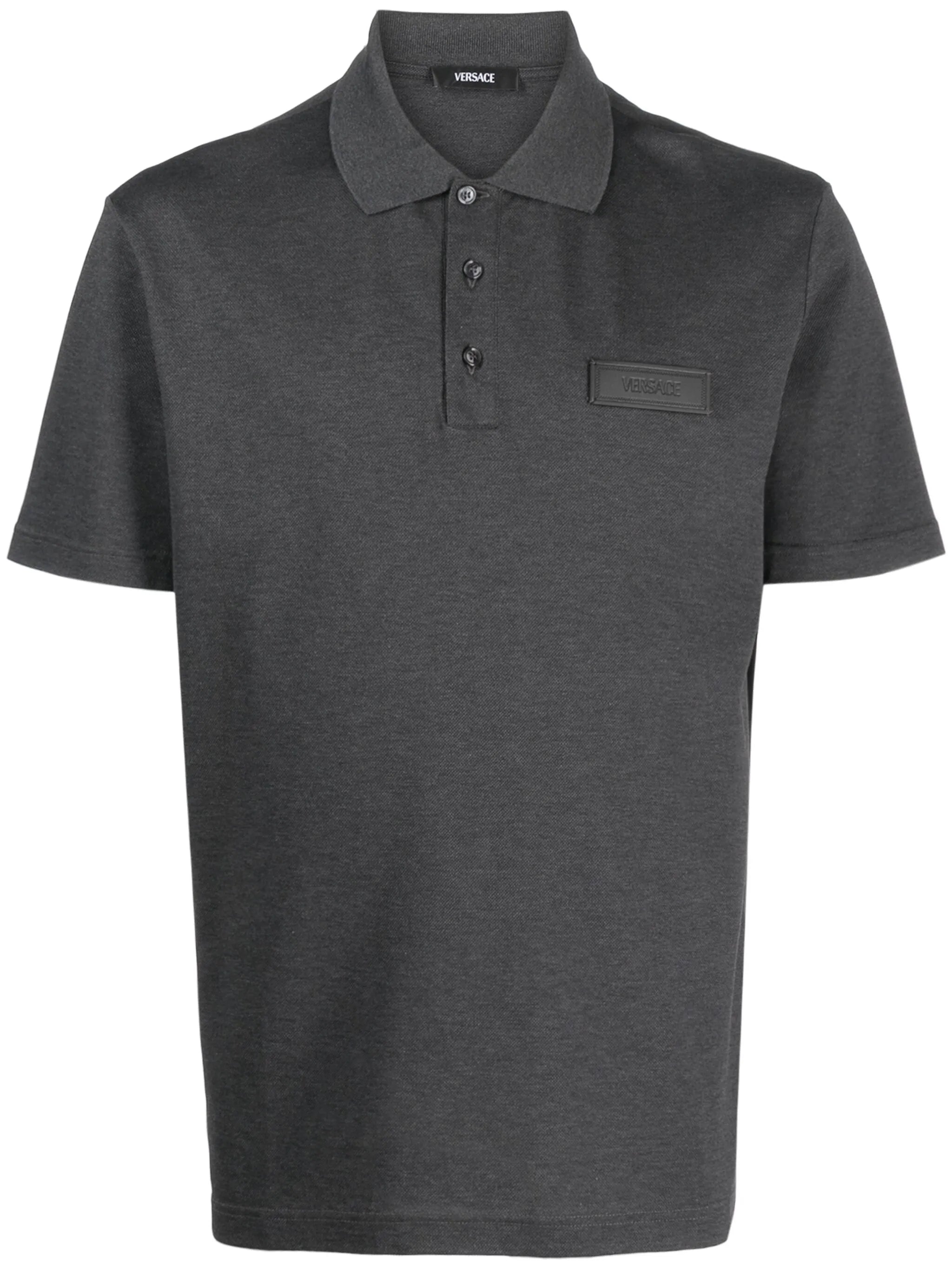 logo-patch cotton polo shirt