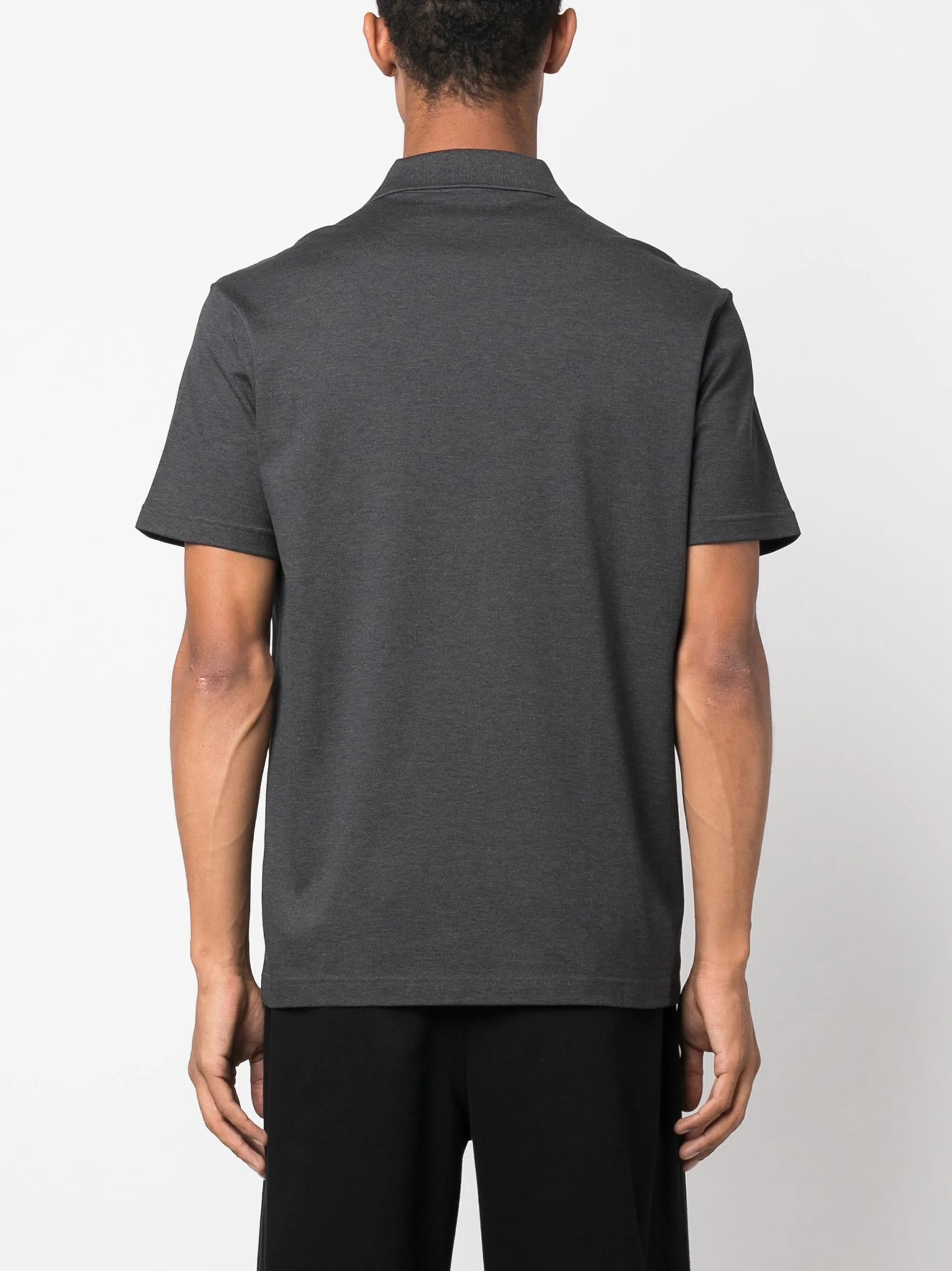 logo-patch cotton polo shirt