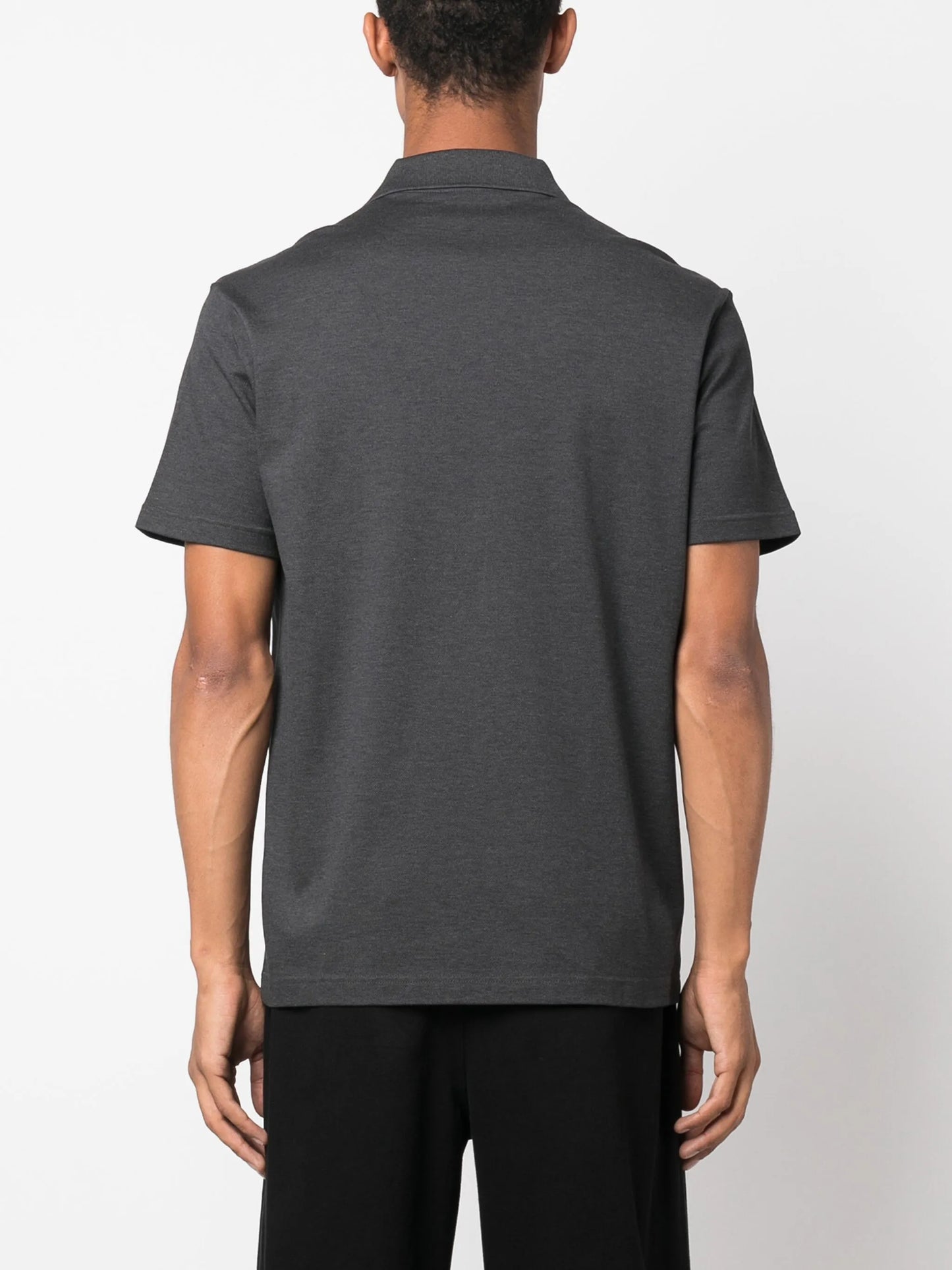 logo-patch cotton polo shirt