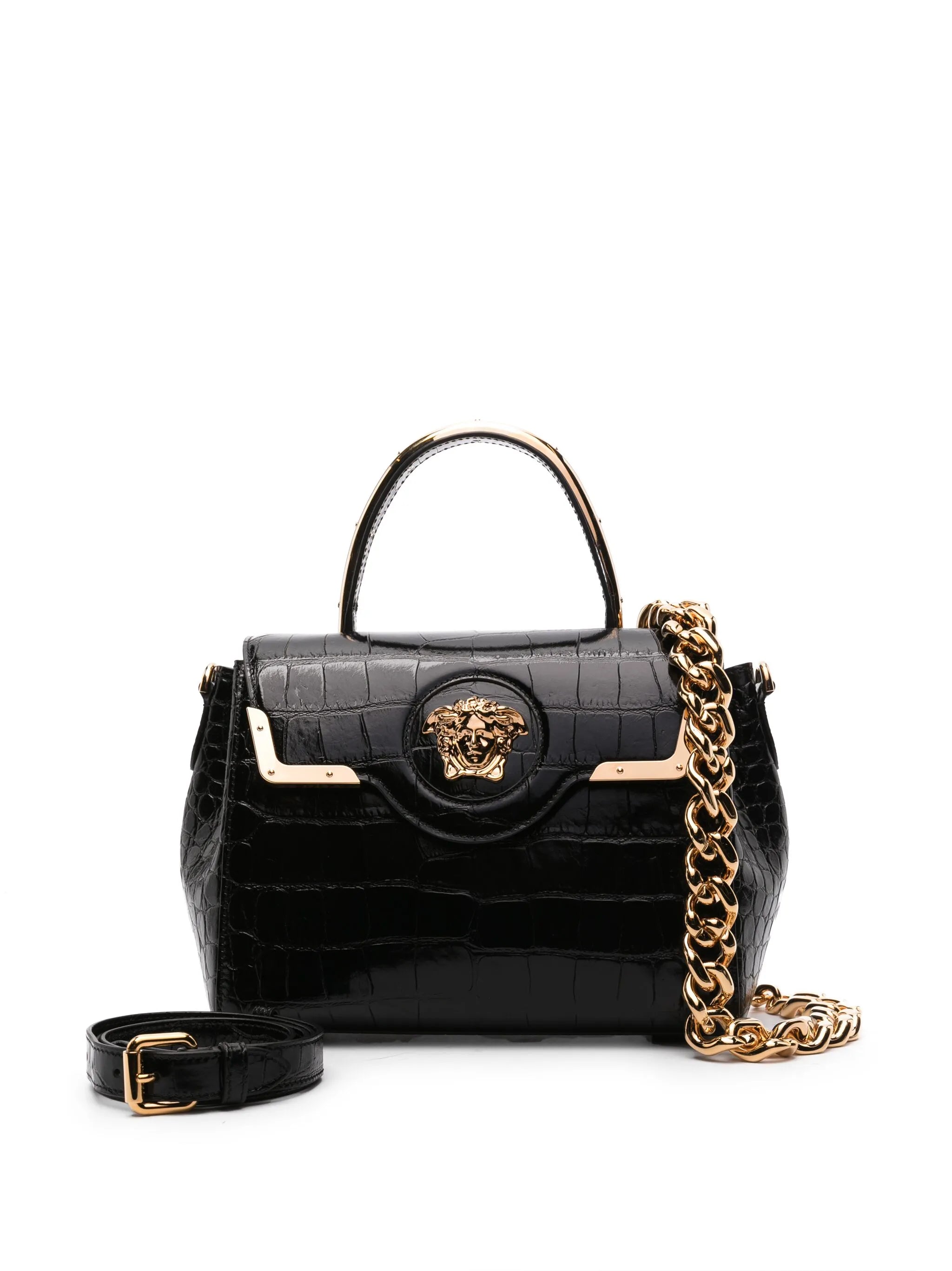 La Medusa leather tote bag