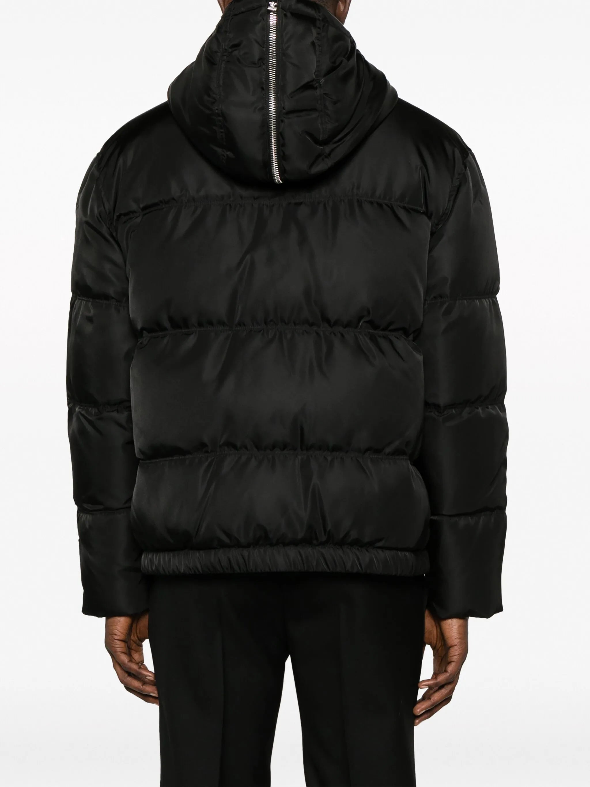zip-detail puffer jacket