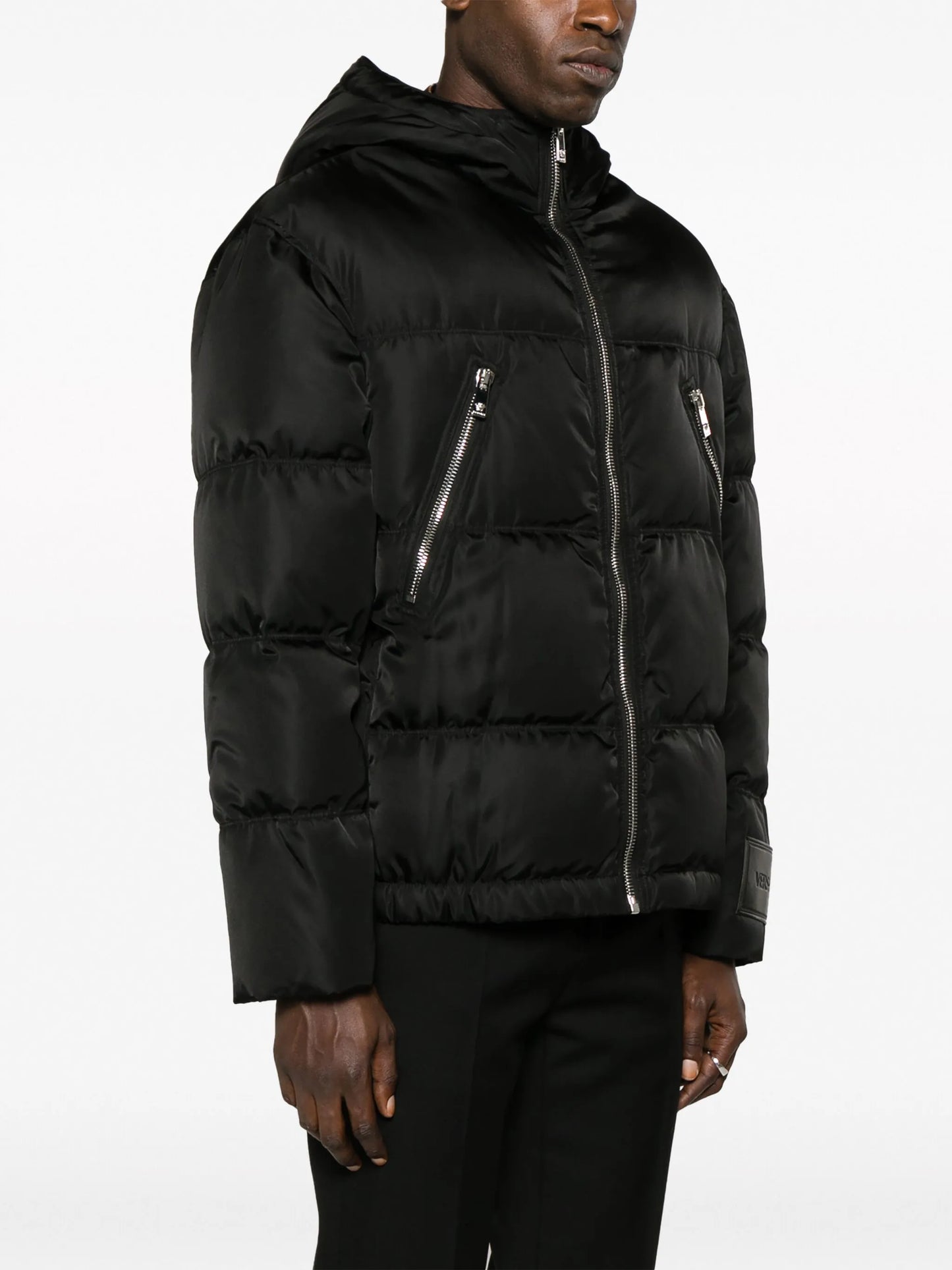 zip-detail puffer jacket