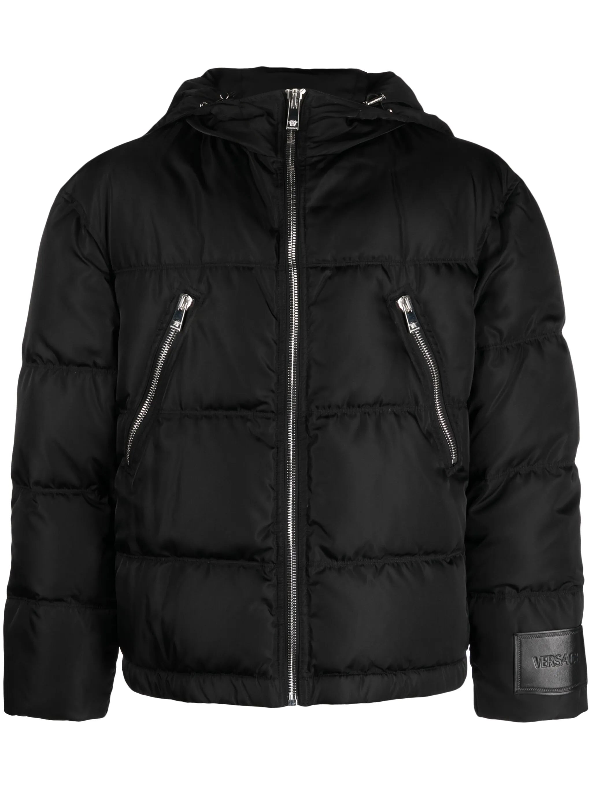 zip-detail puffer jacket