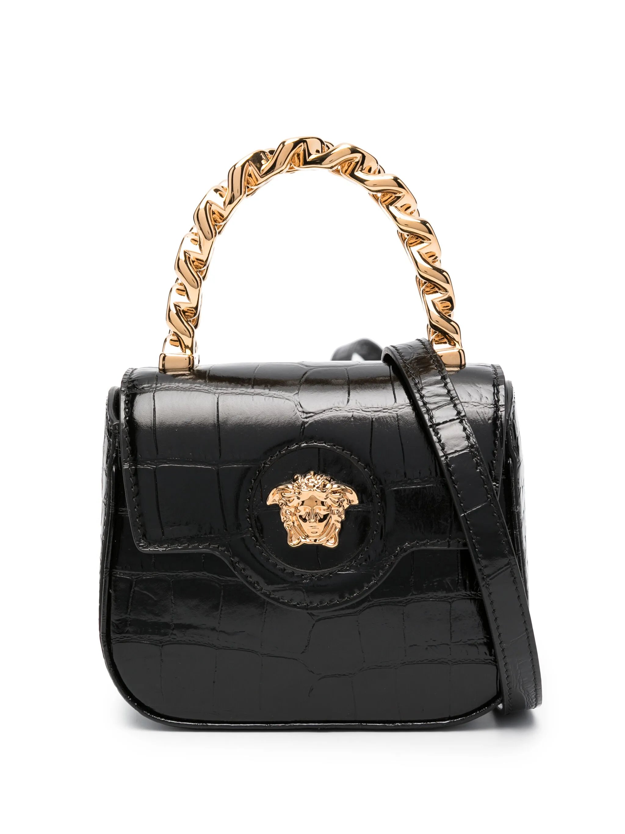 La Medusa leather mini bag