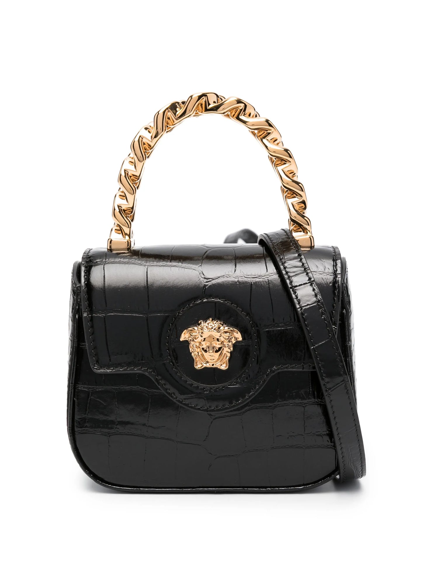 La Medusa leather mini bag