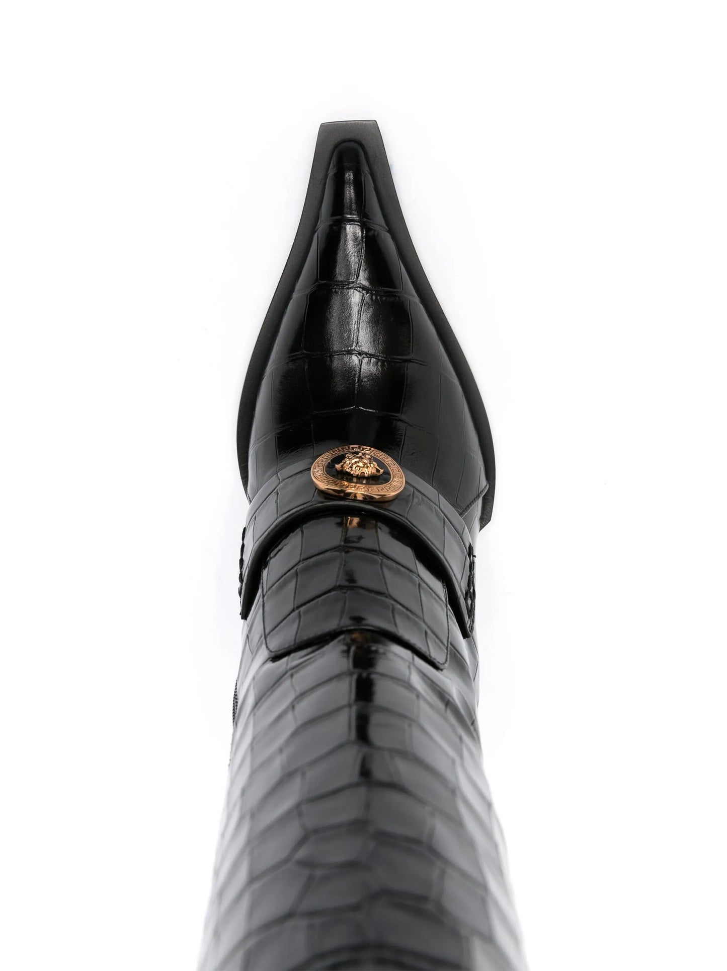 Vagabond croco-embossed leather boots