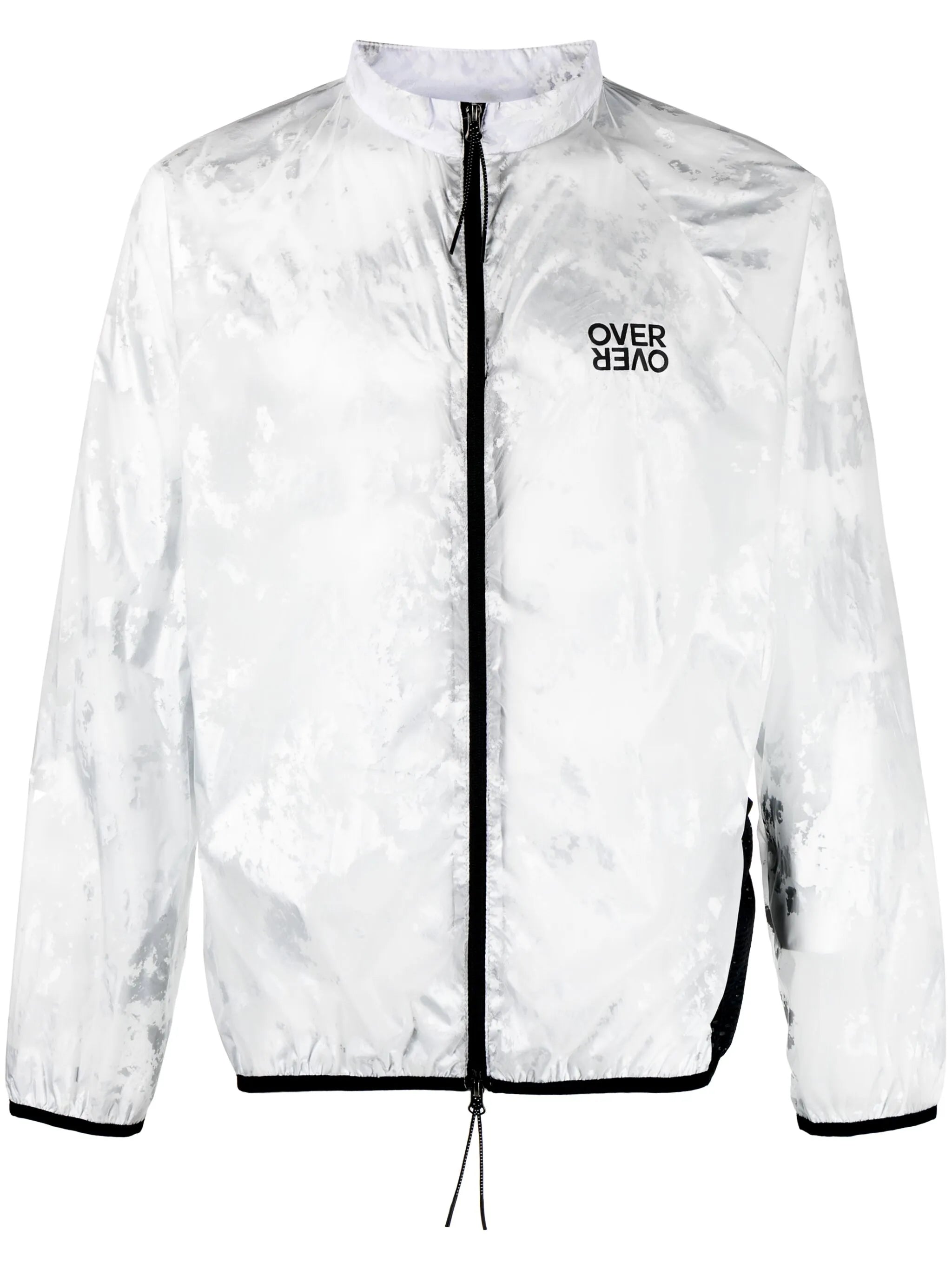 foil-print lightweight track jacket