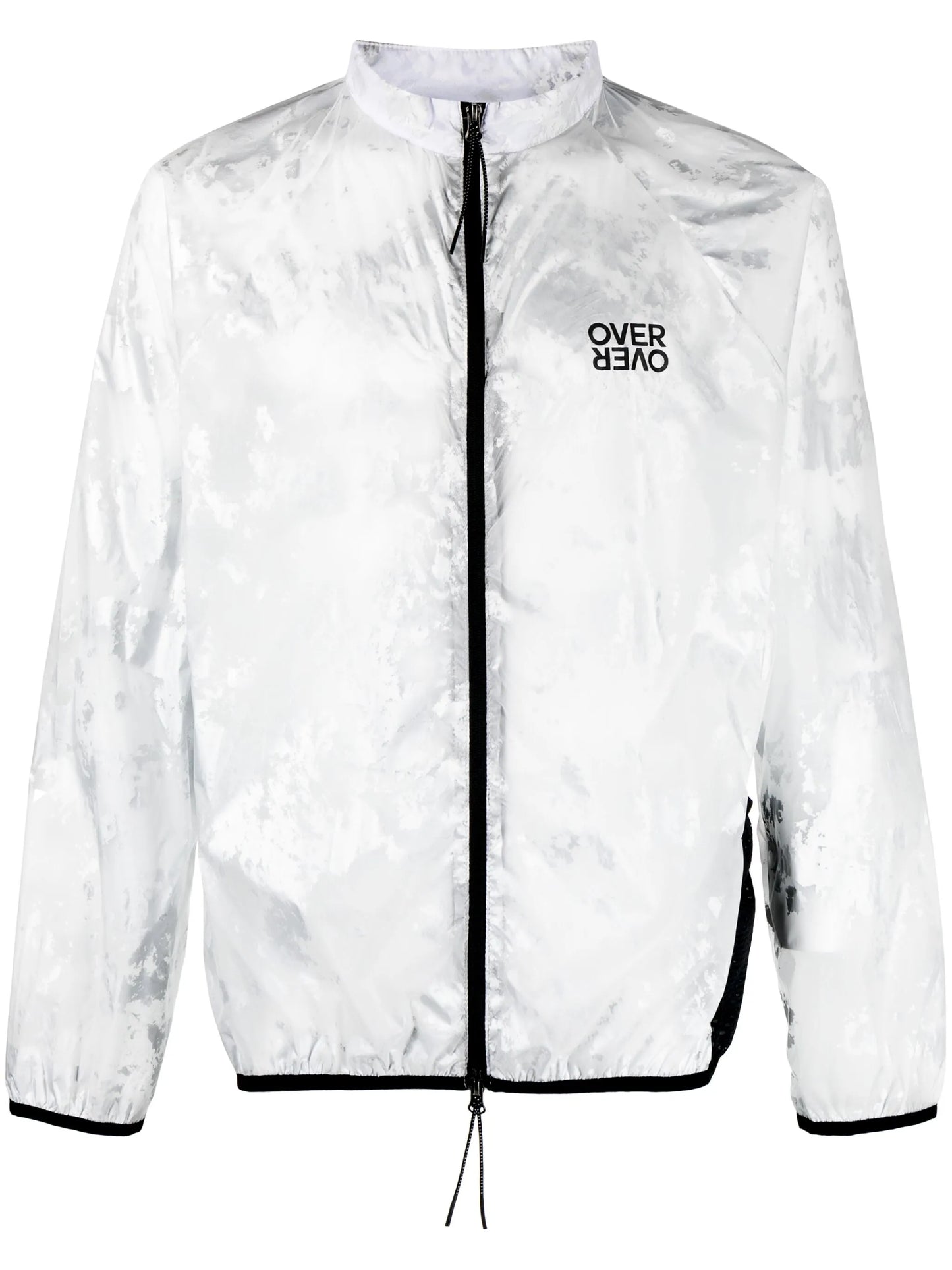 foil-print lightweight track jacket