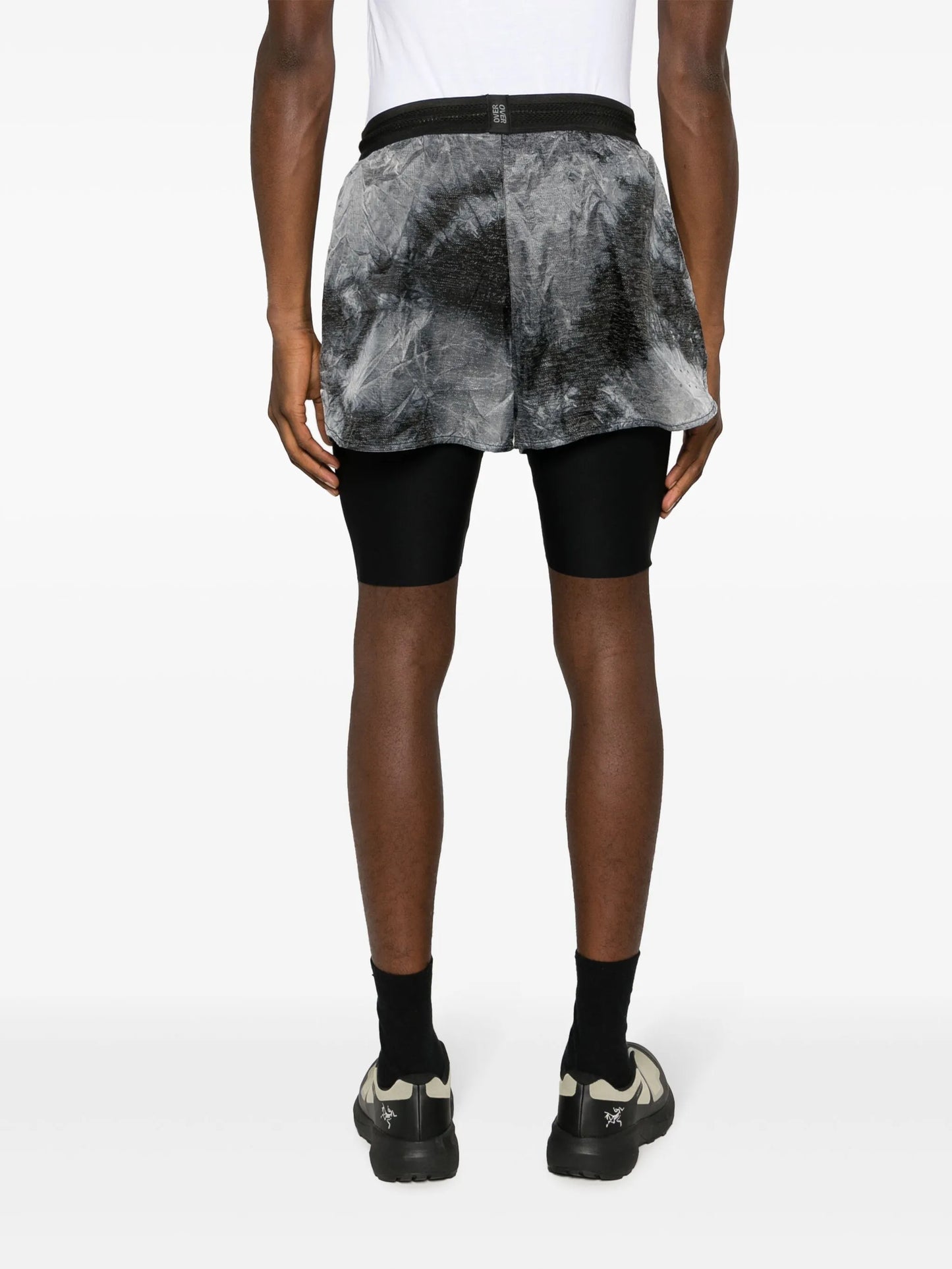 layered drawstring shorts