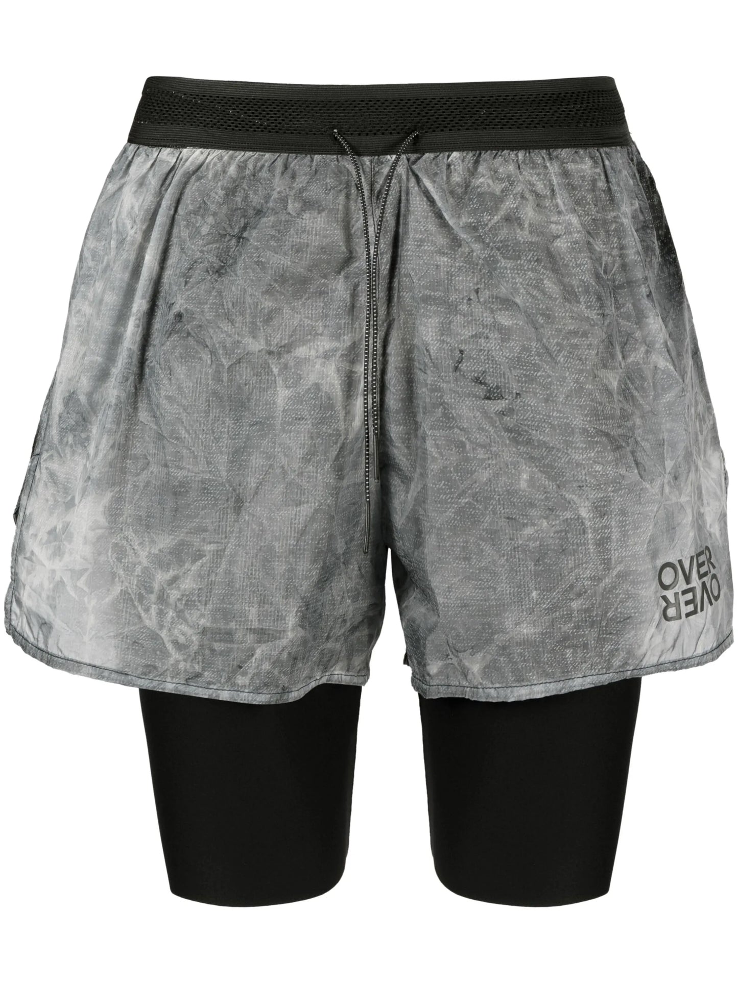 layered drawstring shorts