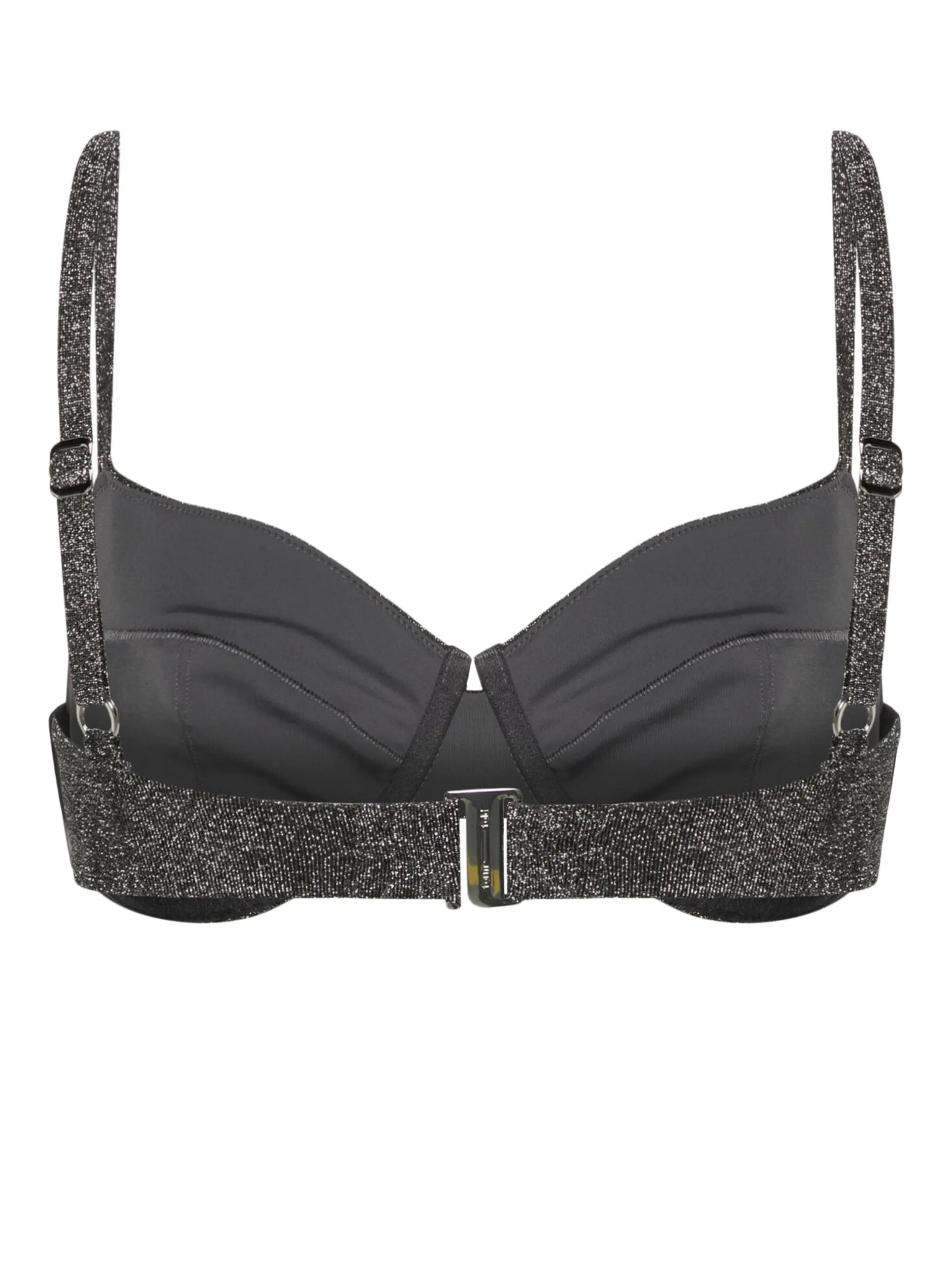 The Base lurex bikini top