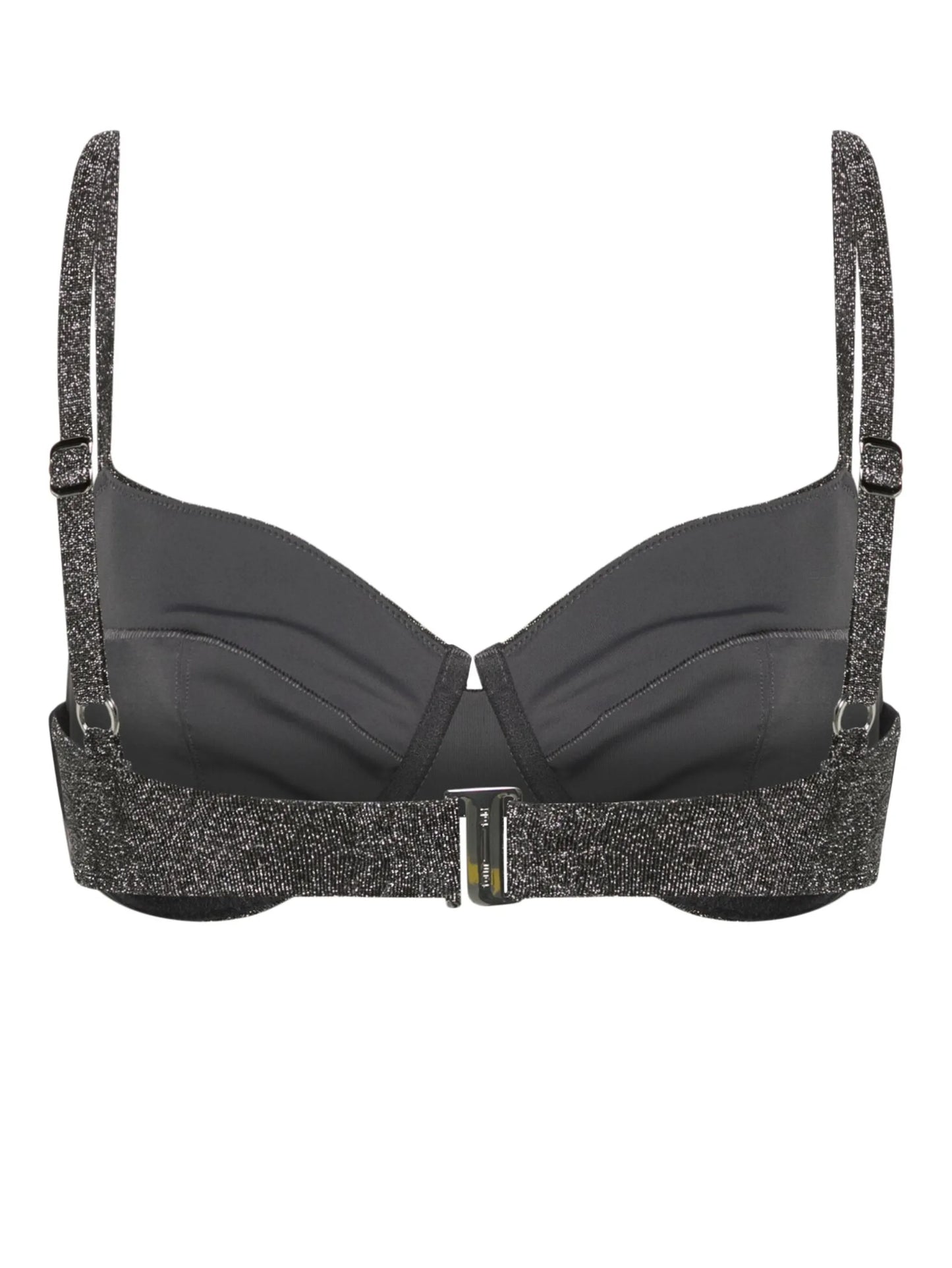 The Base lurex bikini top