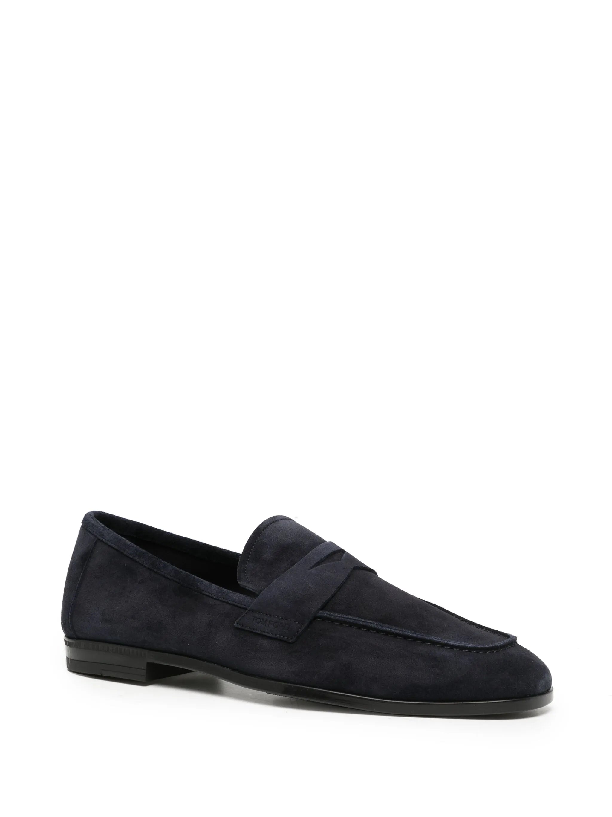 Sean penny-slot suede loafers