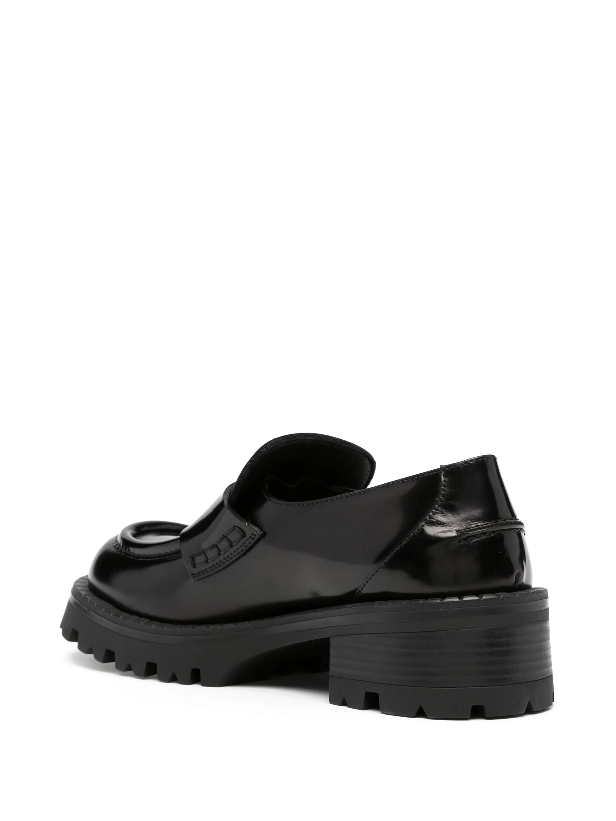Alia 50mm patent-leather loafers