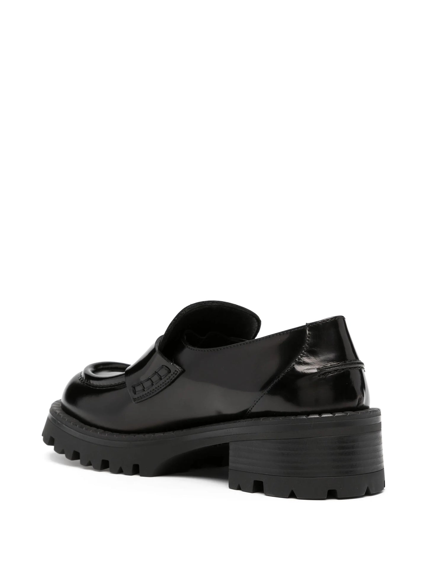 Alia 50mm patent-leather loafers