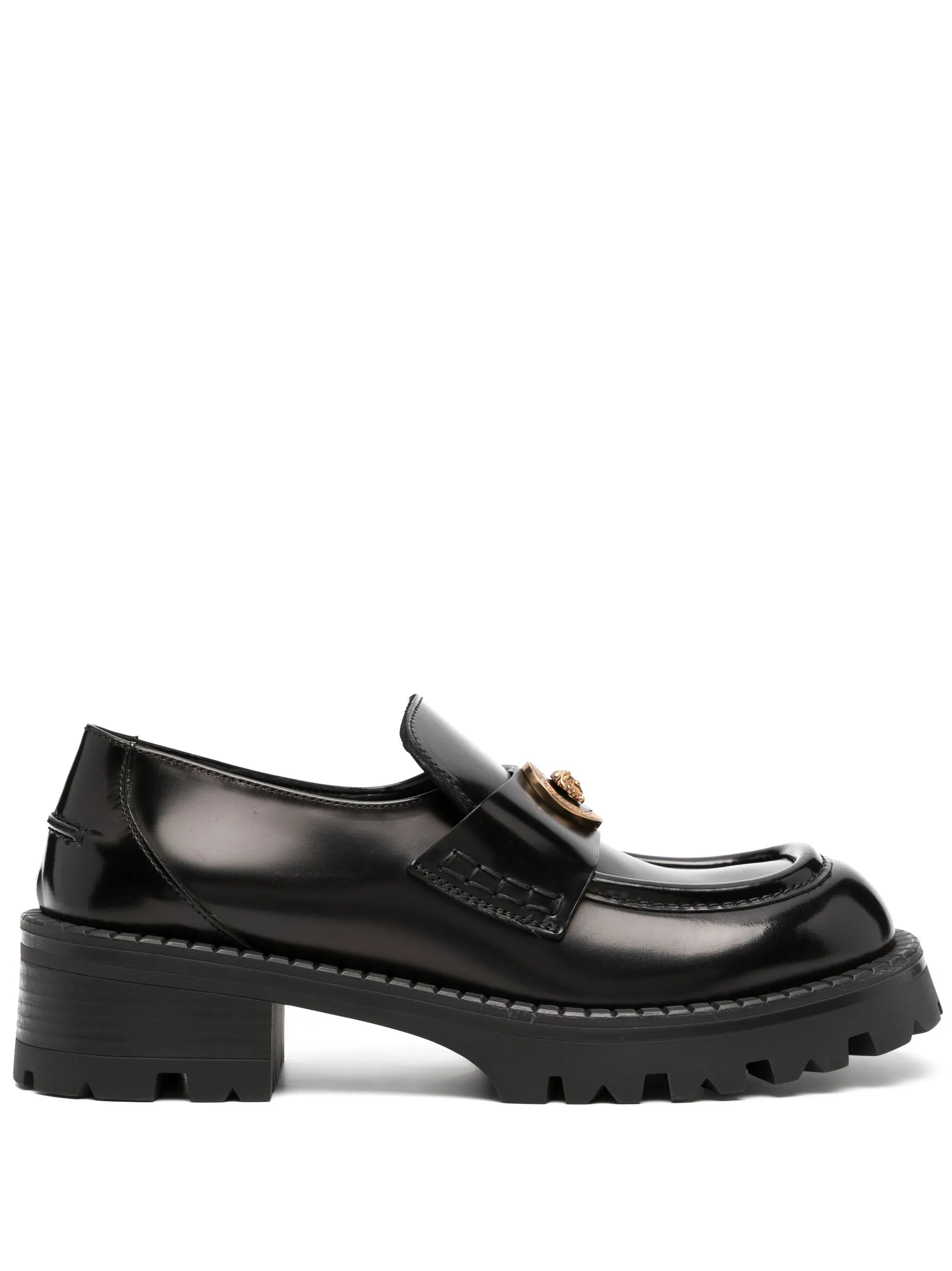 Alia 50mm patent-leather loafers