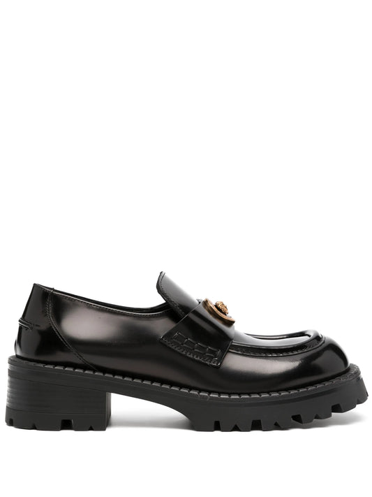 Alia 50mm patent-leather loafers
