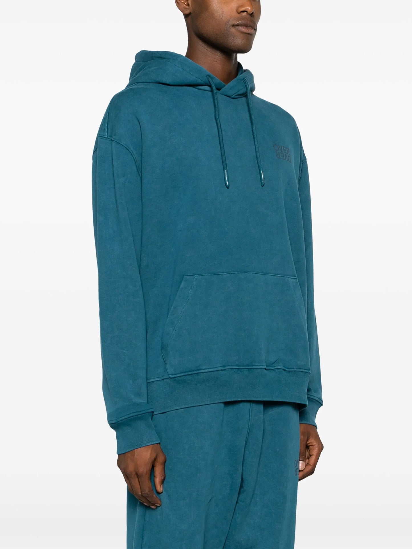 logo-print cotton jersey hoodie