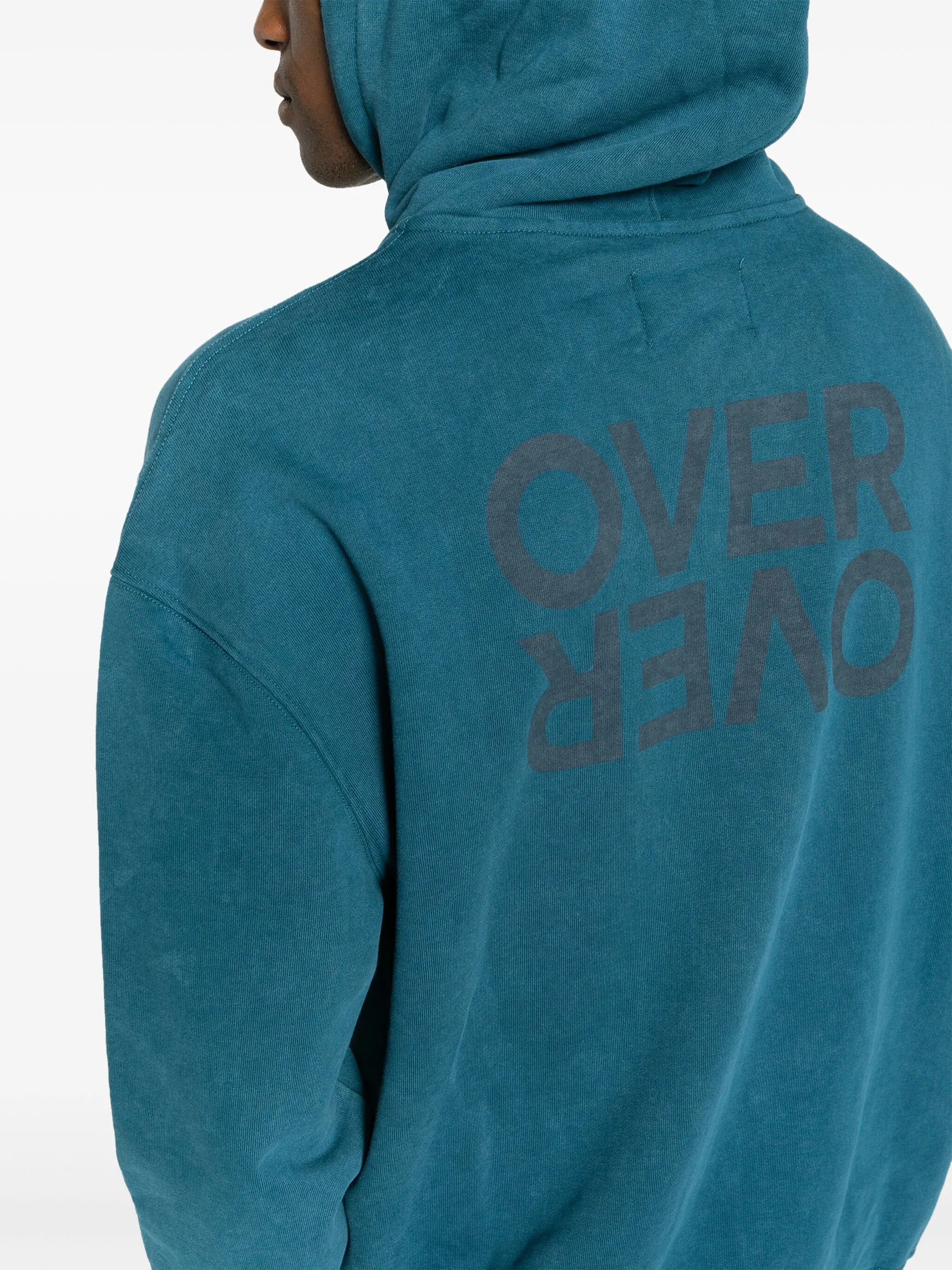 logo-print cotton jersey hoodie